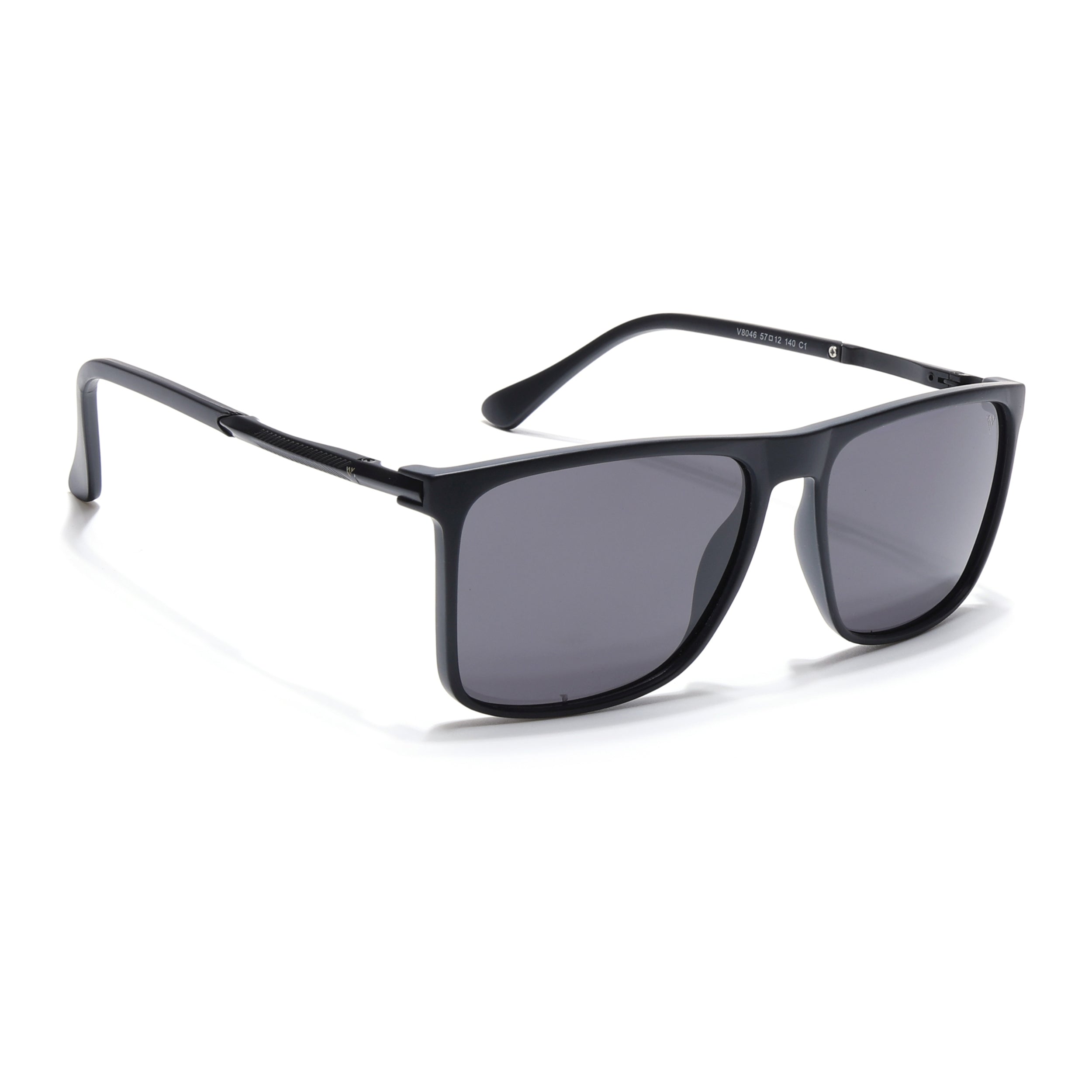 Wayfarer Polarized Sunglasses (Black Lens | Matt Black Frame - PMG5045)