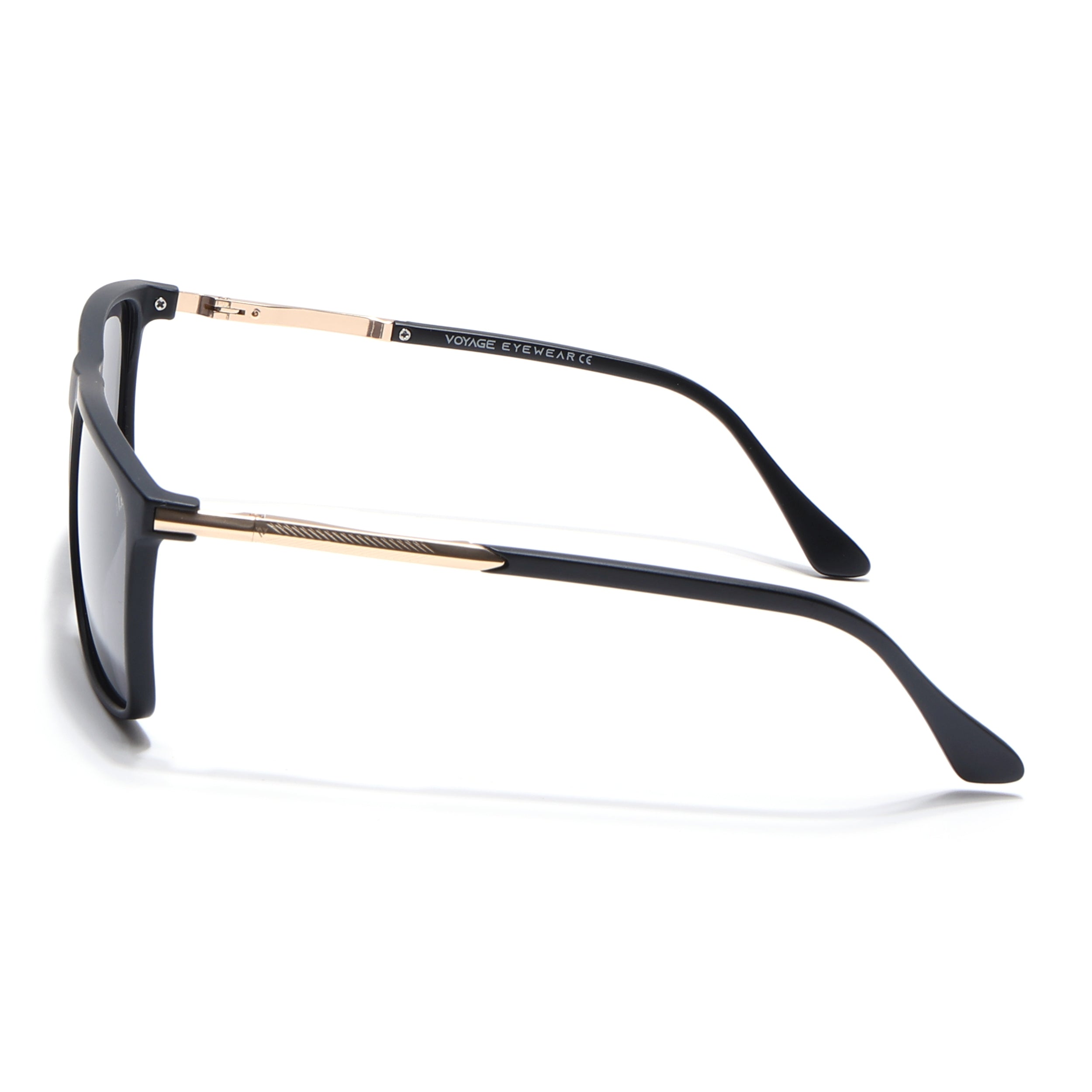 Wayfarer Polarized Sunglasses (Black Lens | Matt Black Frame - PMG5046)