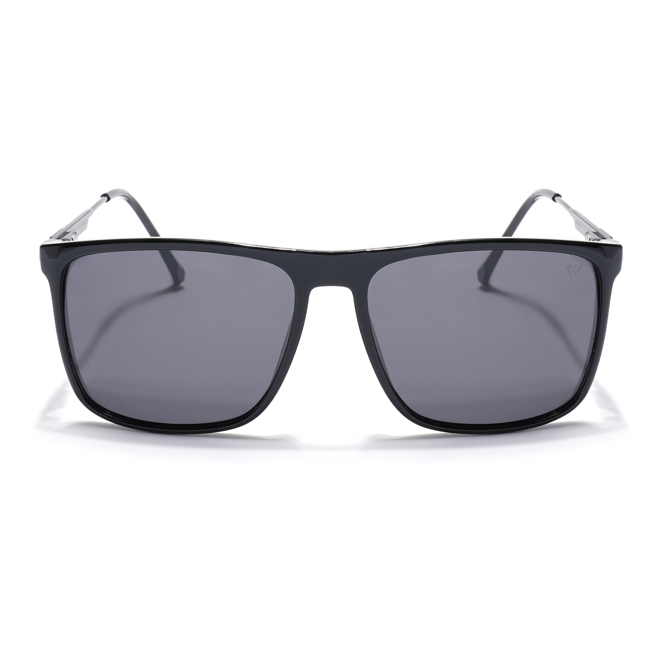 Wayfarer Polarized Sunglasses (Black Lens | Shine Black Frame - PMG5048)