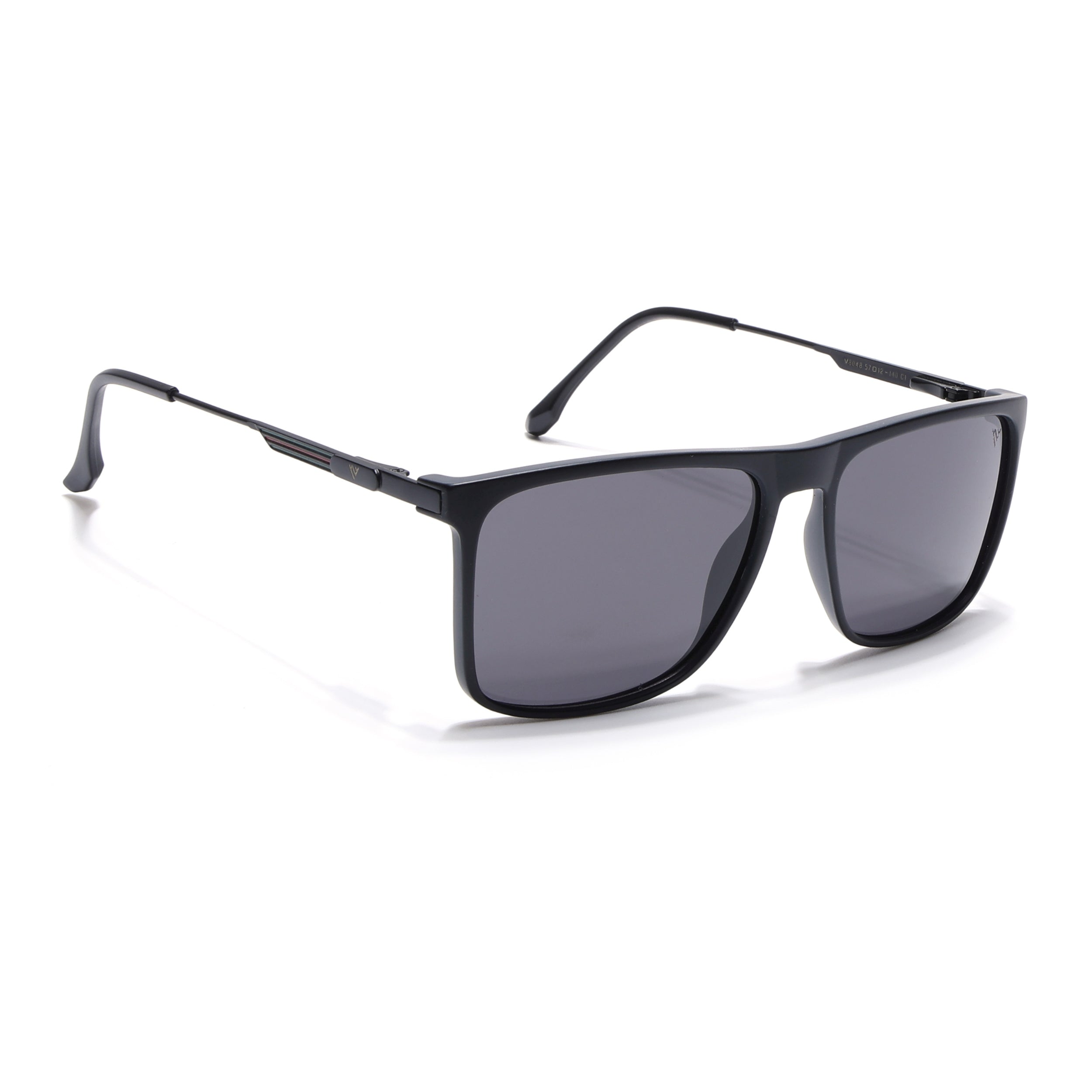 Wayfarer Polarized Sunglasses (Black Lens | Matt Black Frame - PMG5049)