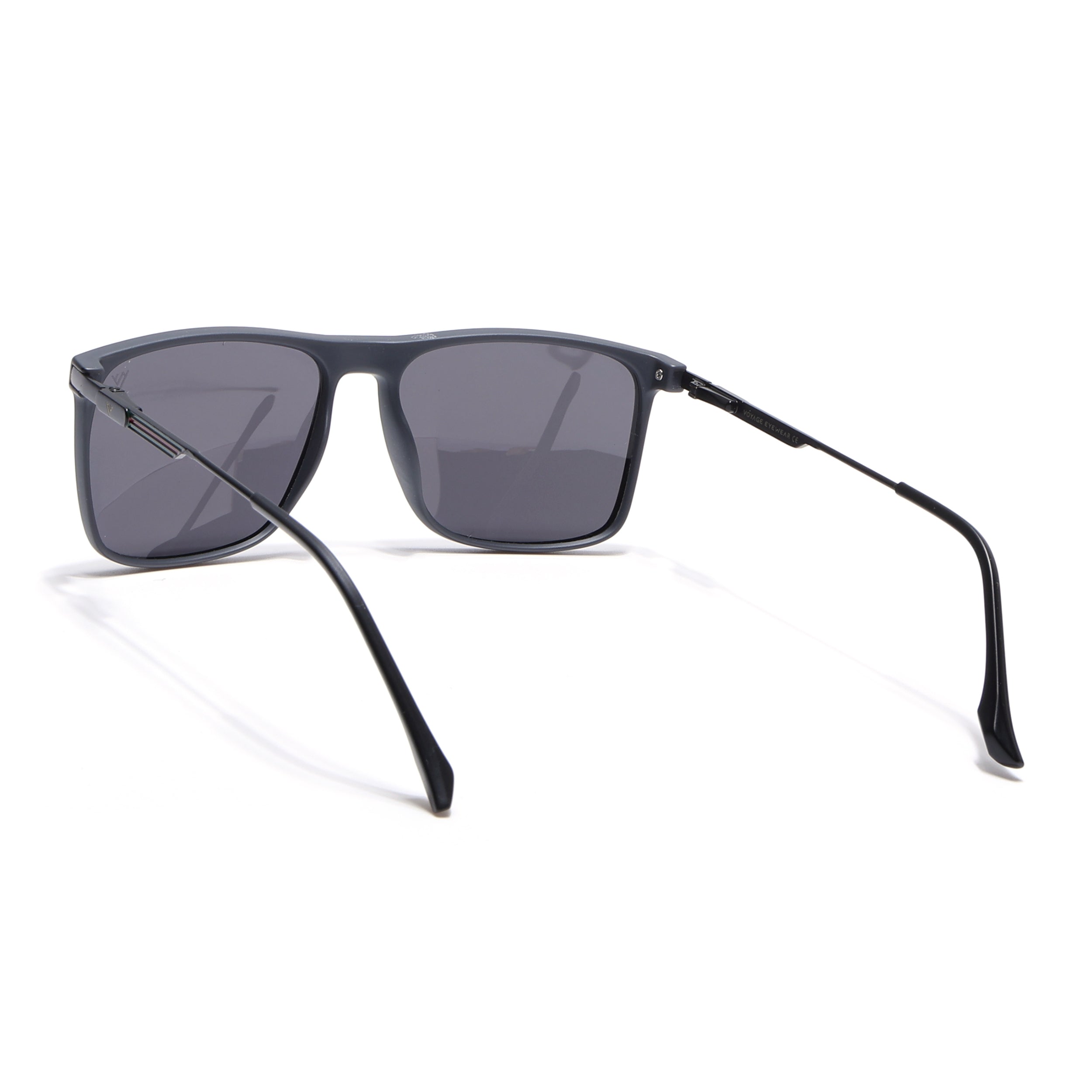 Wayfarer Polarized Sunglasses (Black Lens | Matt Black Frame - PMG5049)