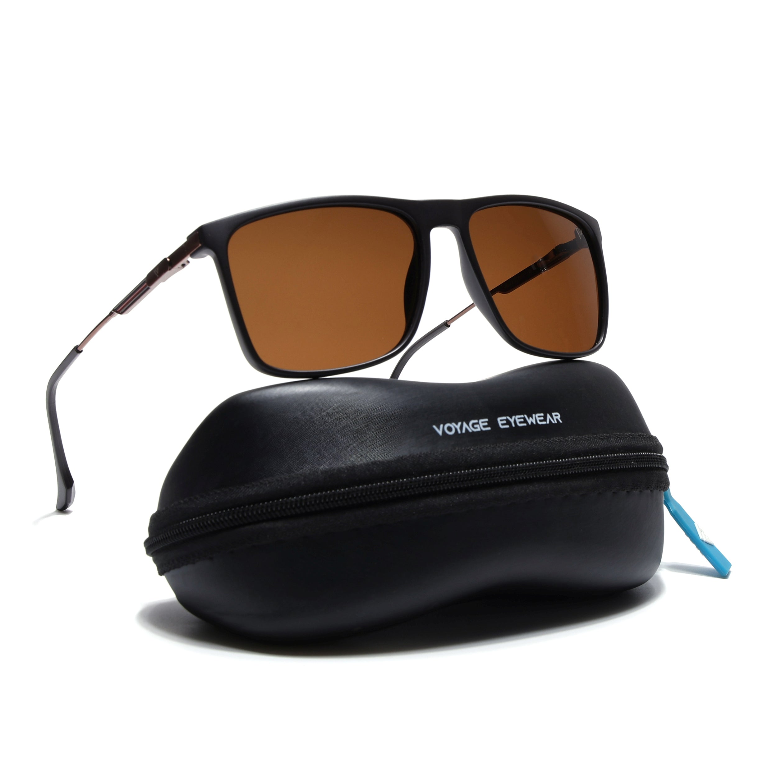 Wayfarer Polarized Sunglasses (Brown Lens | Brown Frame - PMG5051)