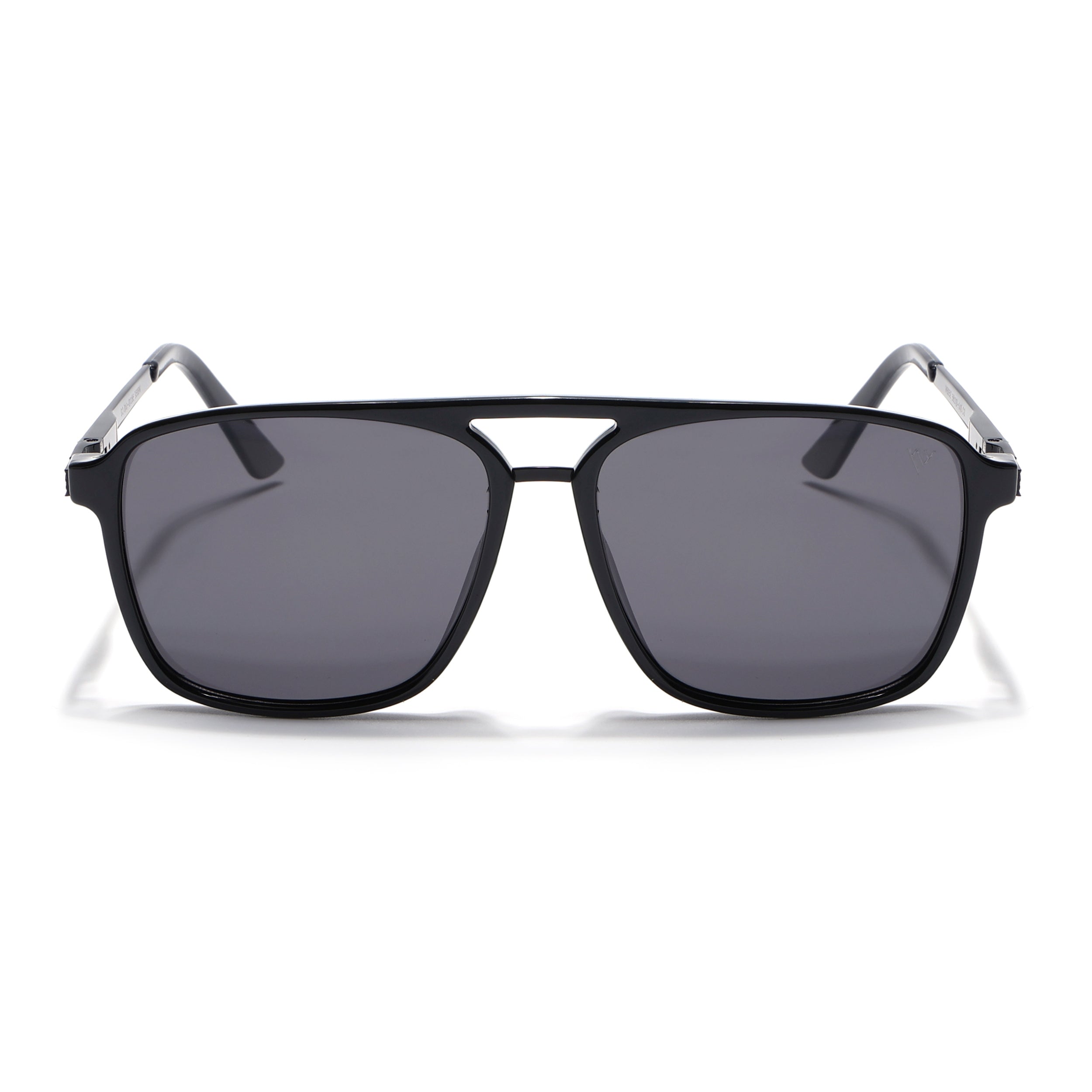 Nexus | Wayfarer Polarized Sunglasses (Black Lens | Shine Black Frame - PMG5052)
