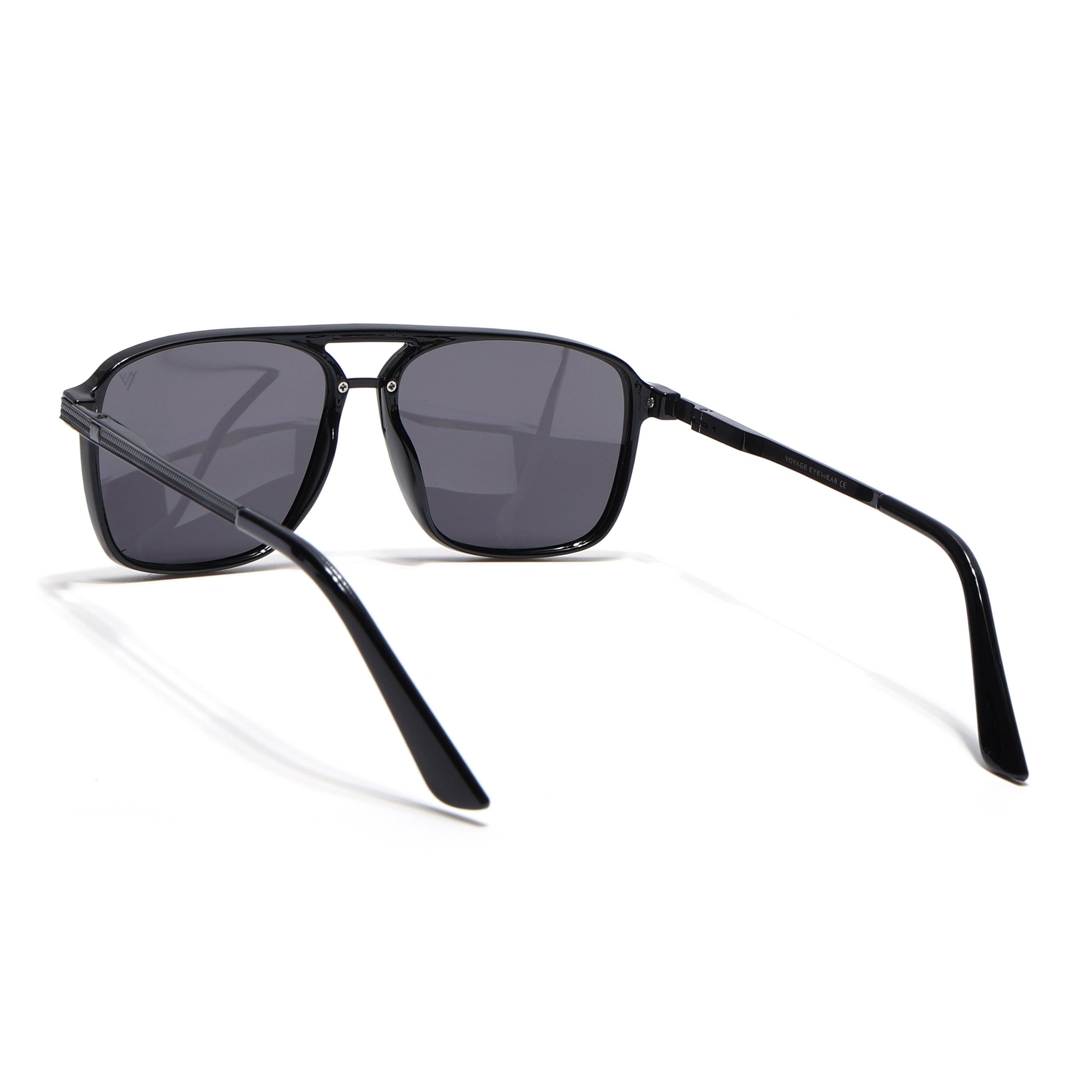 Nexus | Wayfarer Polarized Sunglasses (Black Lens | Shine Black Frame - PMG5052)