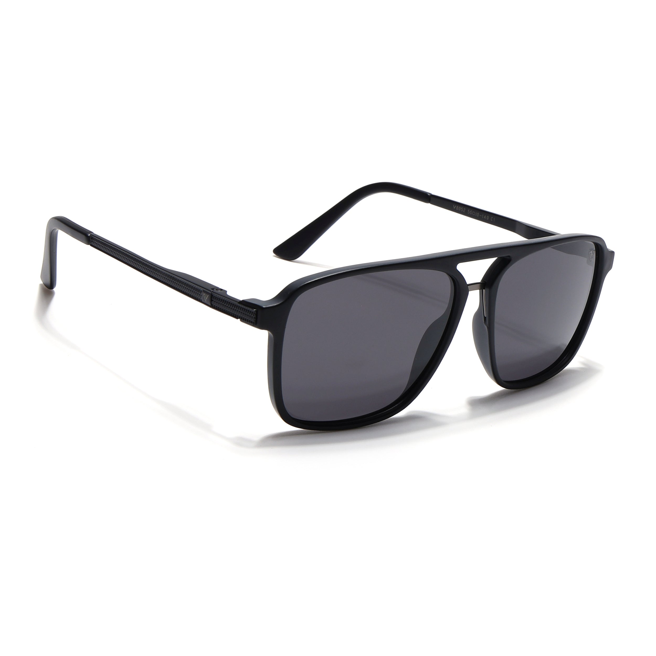 Nexus | Wayfarer Polarized Sunglasses (Black Lens | Matt Black Frame - PMG5053)