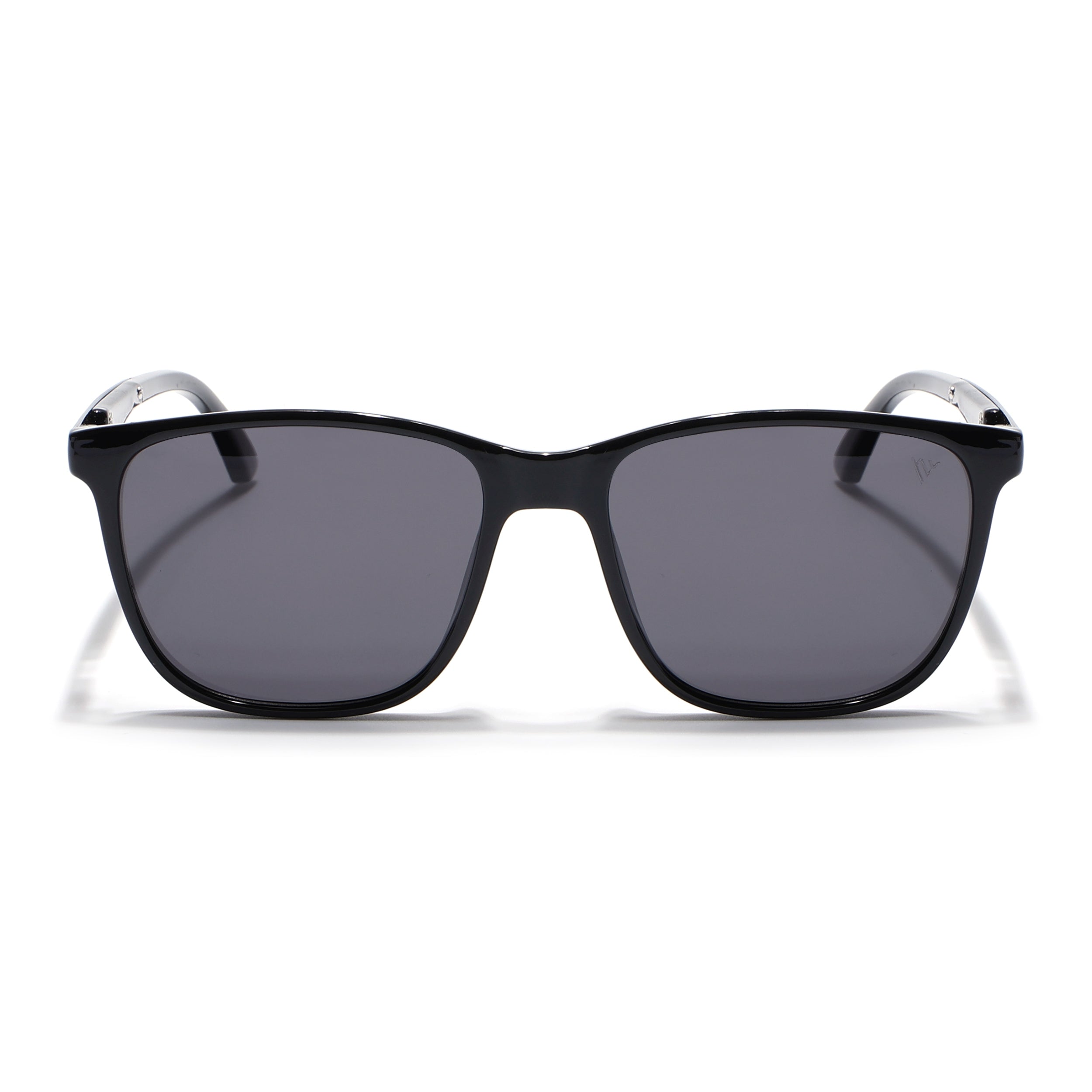 Wayfarer Polarized Sunglasses (Black Lens | Shine Black Frame - PMG5056)