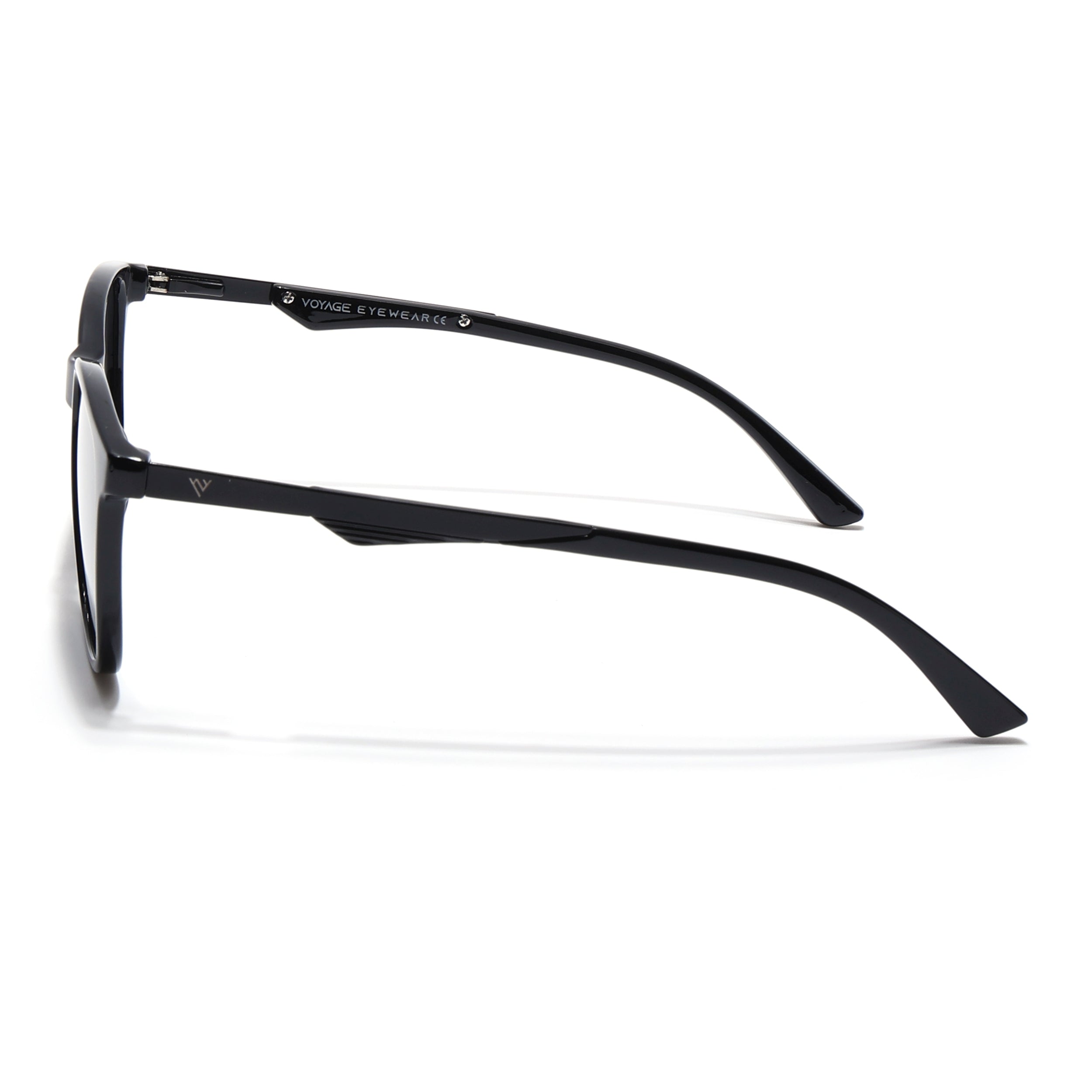 Wayfarer Polarized Sunglasses (Black Lens | Shine Black Frame - PMG5056)