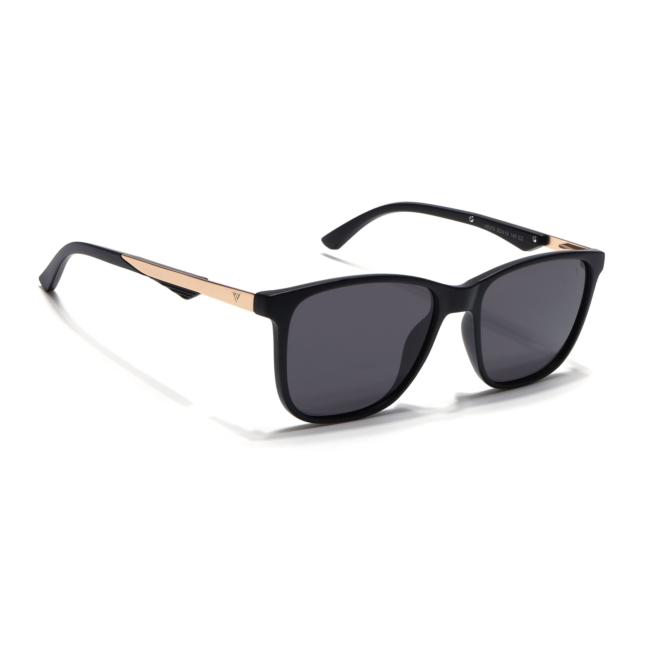 Wayfarer Polarized Sunglasses (Black Lens | Matt Black Frame - PMG5058)
