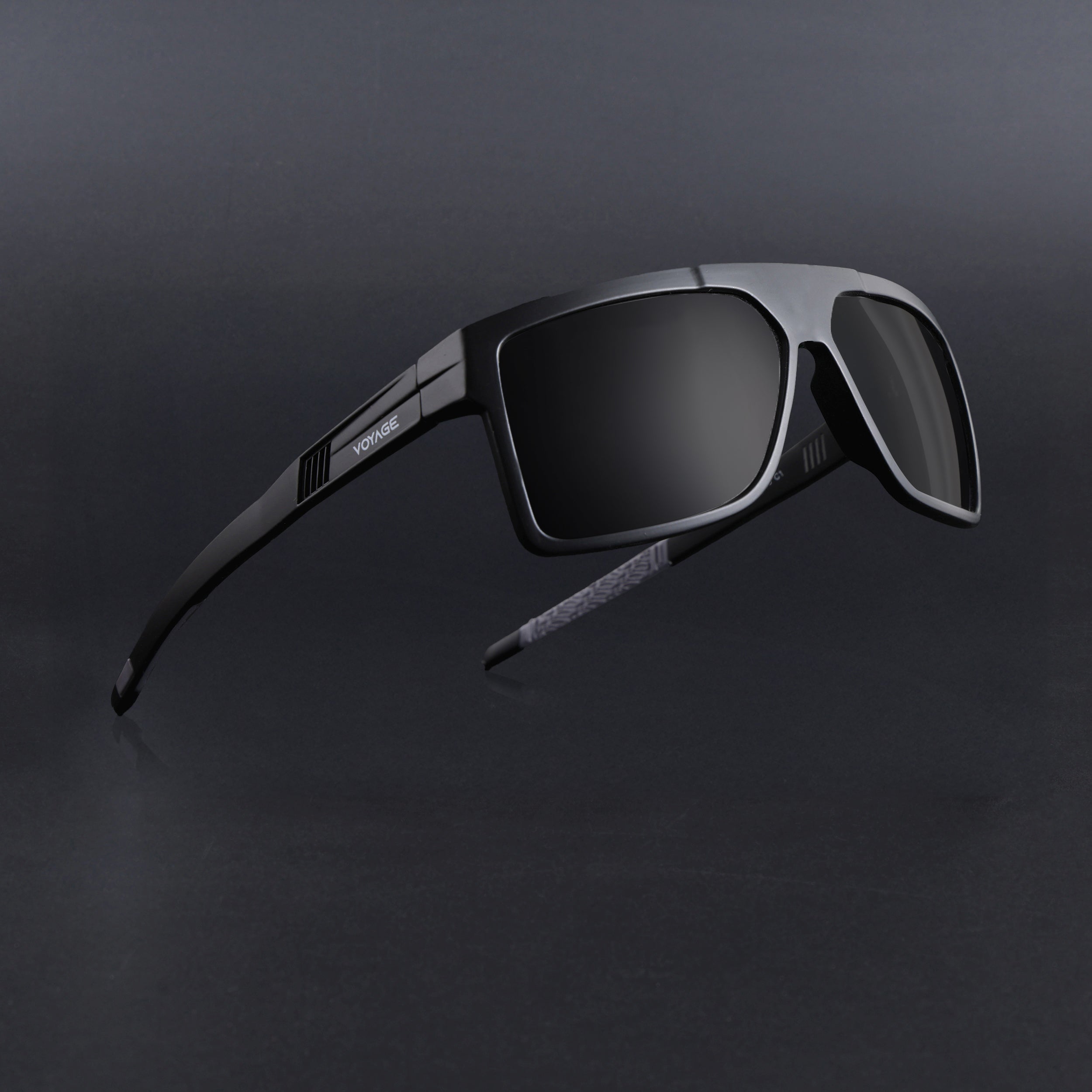 Wayfarer Polarized Sunglasses | Black Lens | Black Frame - PMG6802