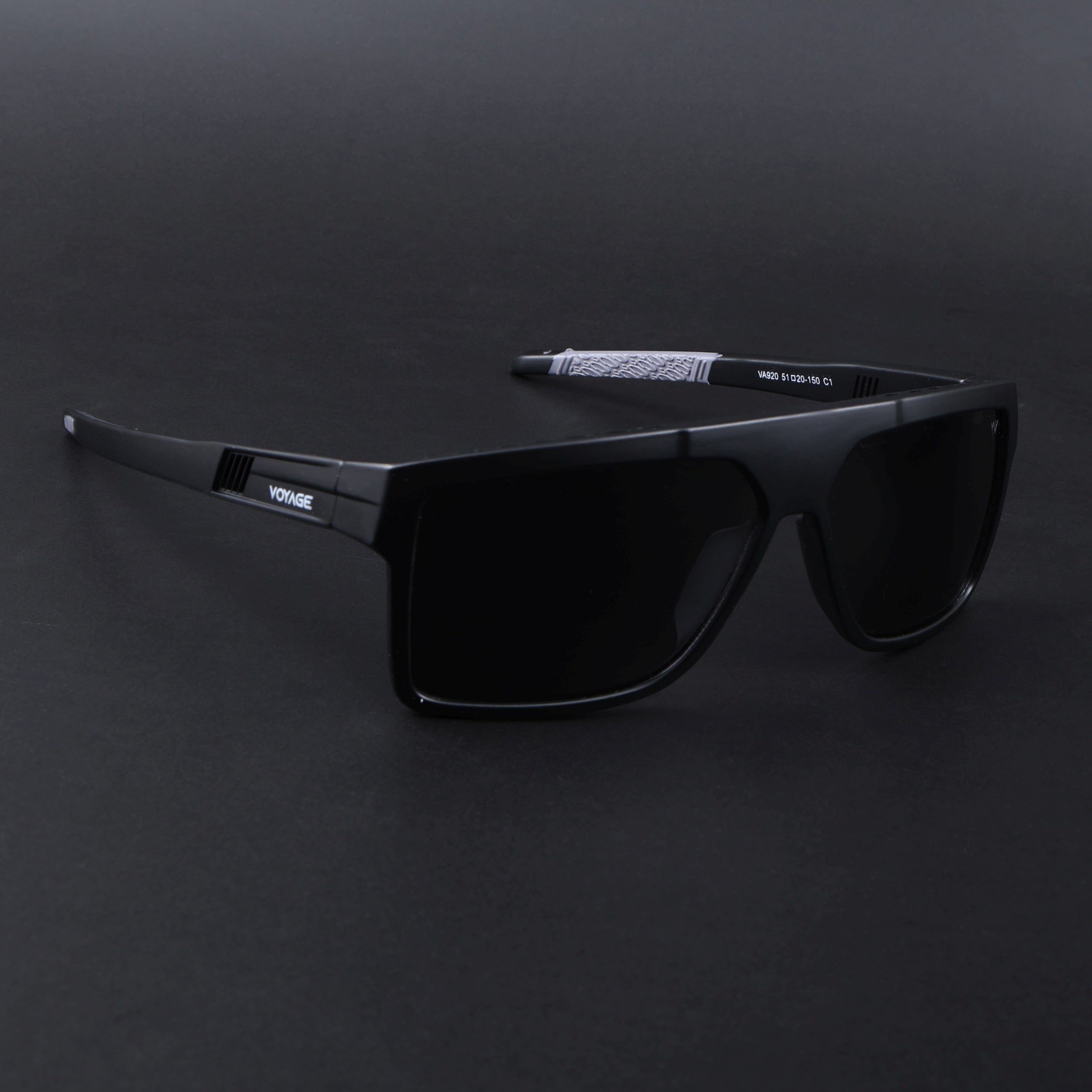 Wayfarer Polarized Sunglasses | Black Lens | Black Frame - PMG6802