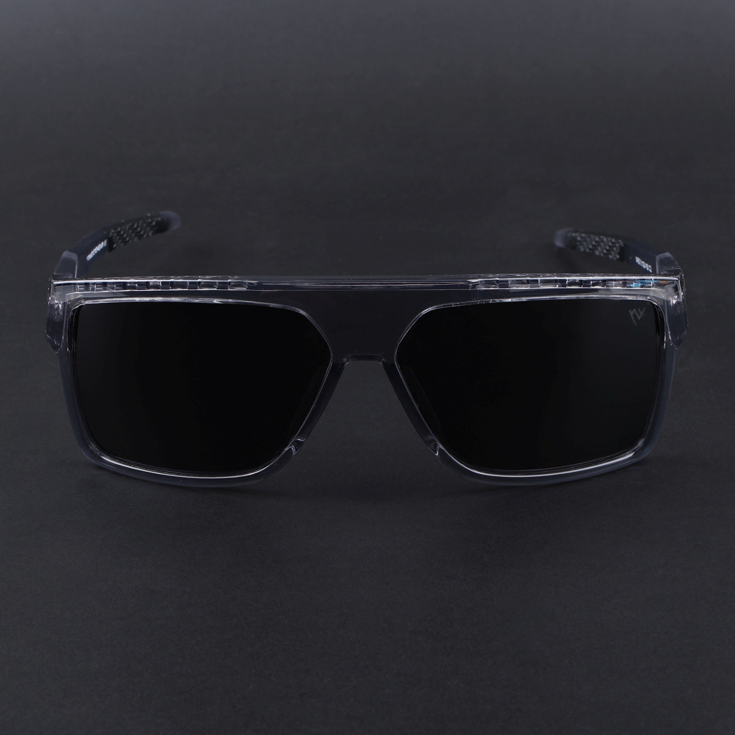 Wayfarer Polarized Sunglasses | Black Lens | Grey Frame - PMG6804