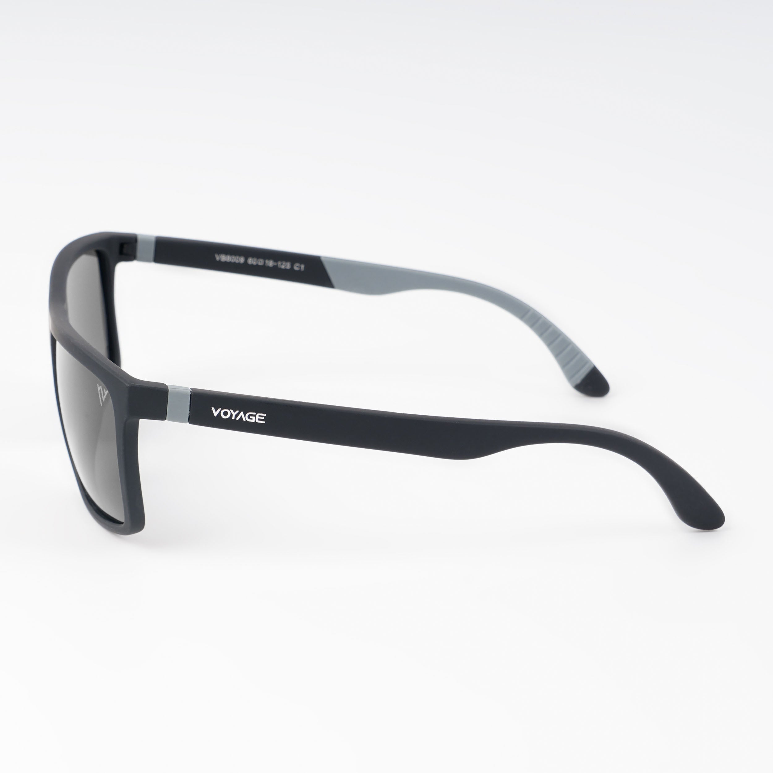 Voyage Exclusive Wayfarer Polarized Sunglasses for Men & Women (Black Lens | Matt Black Frame - PMG5250)