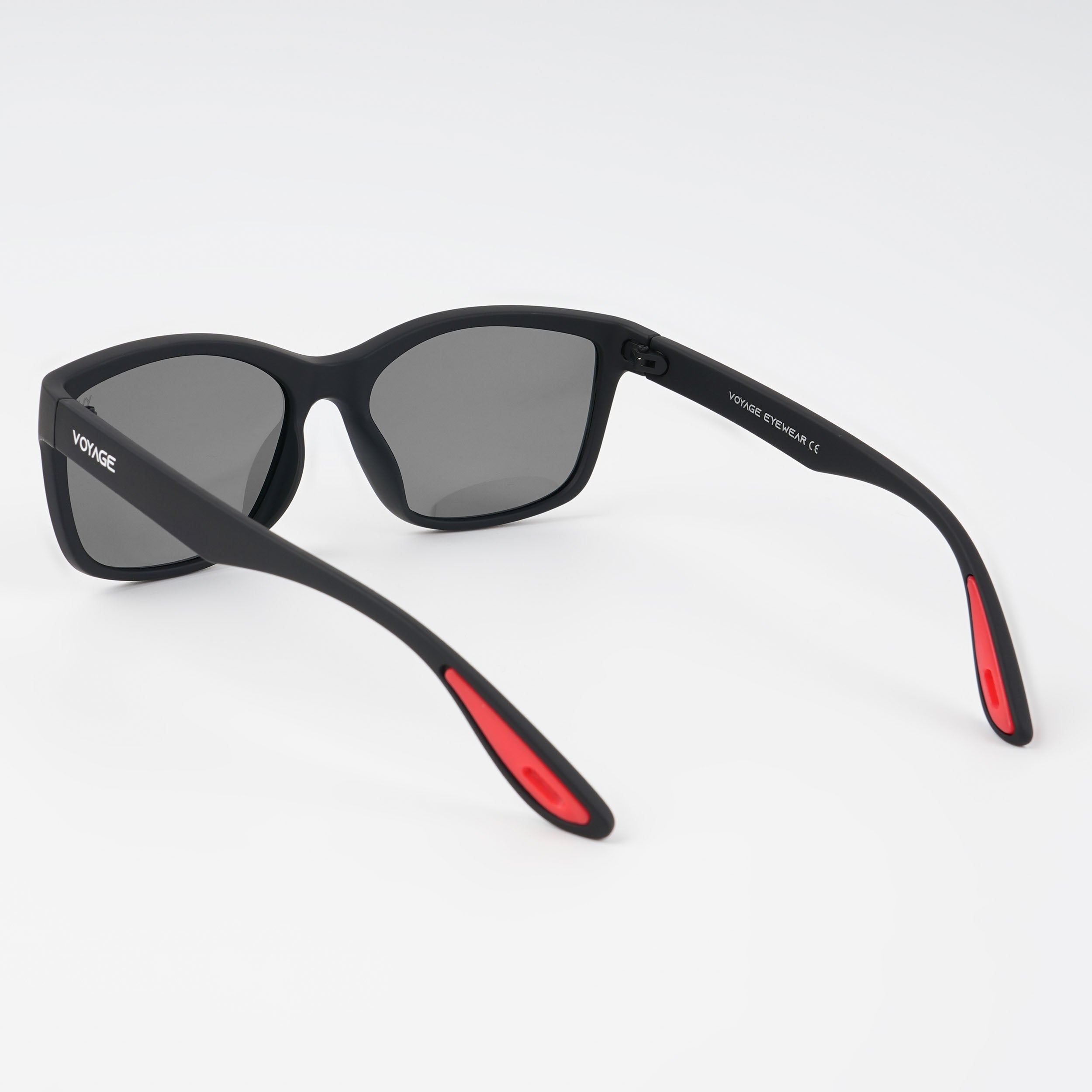 Voyage Exclusive Wayfarer Polarized Sunglasses for Men & Women (Black Lens | Matt Black Frame - PMG5253)