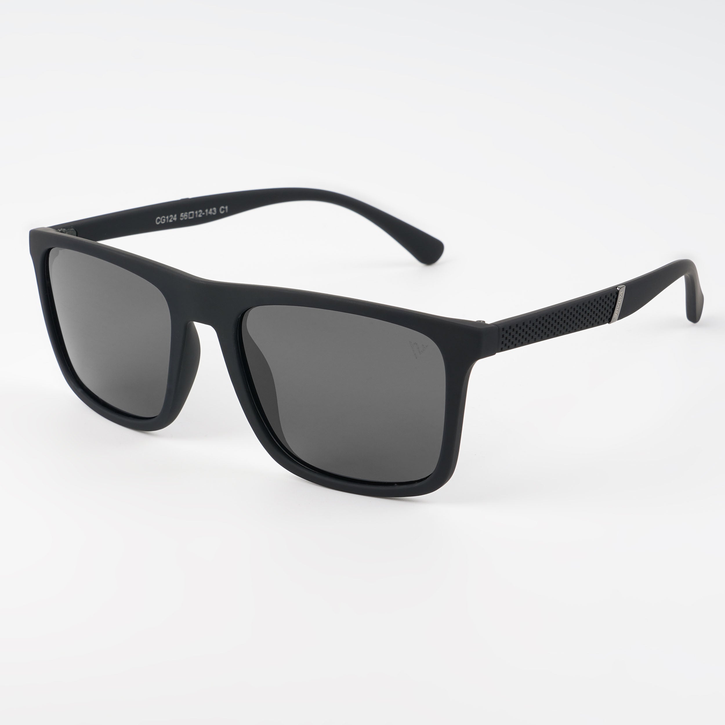 Voyage Exclusive Wayfarer Polarized Sunglasses for Men & Women (Black Lens | Matt Black Frame - PMG5256)