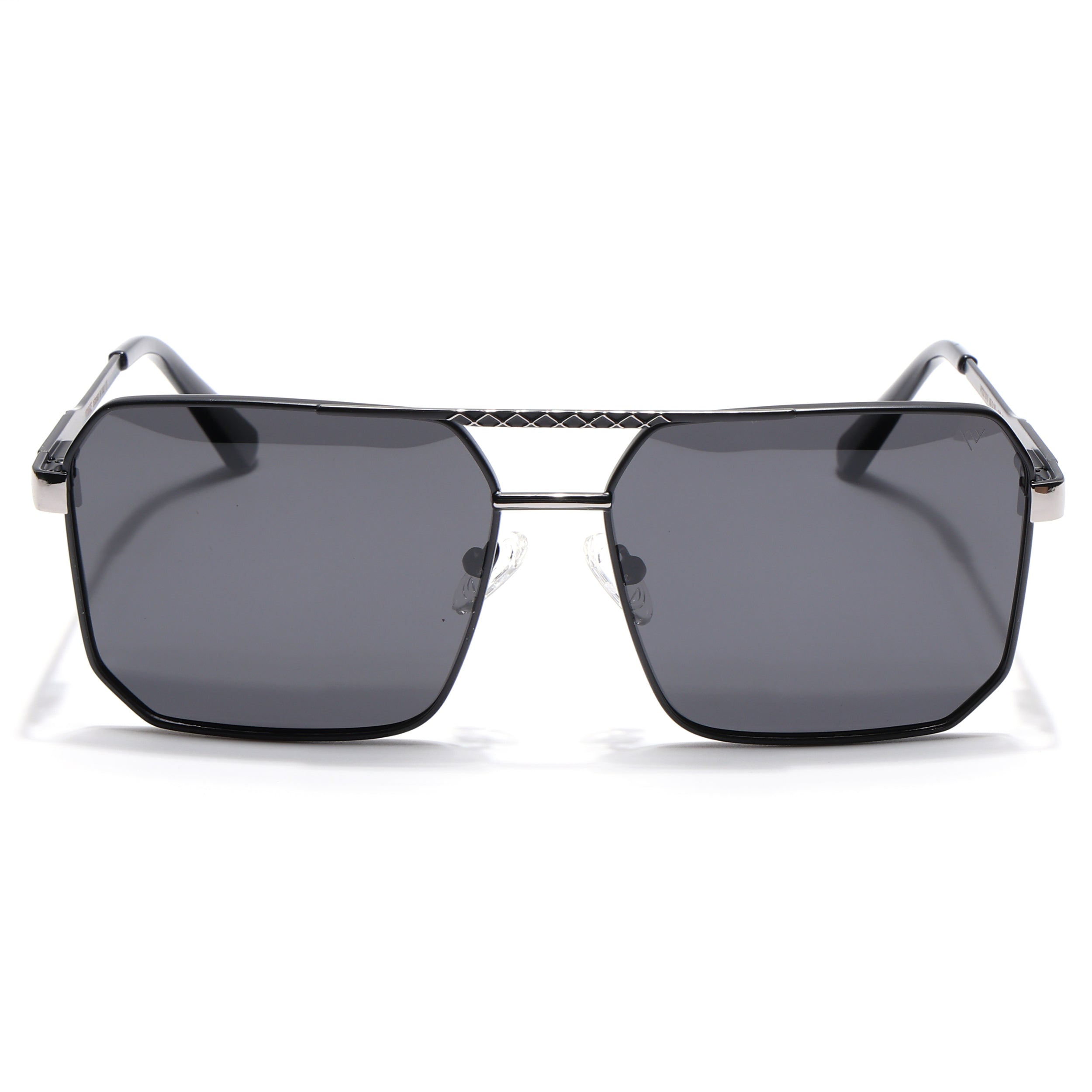 Wayfarer Polarized Sunglasses (Black Lens | Black & Grey Frame - PMG5300)