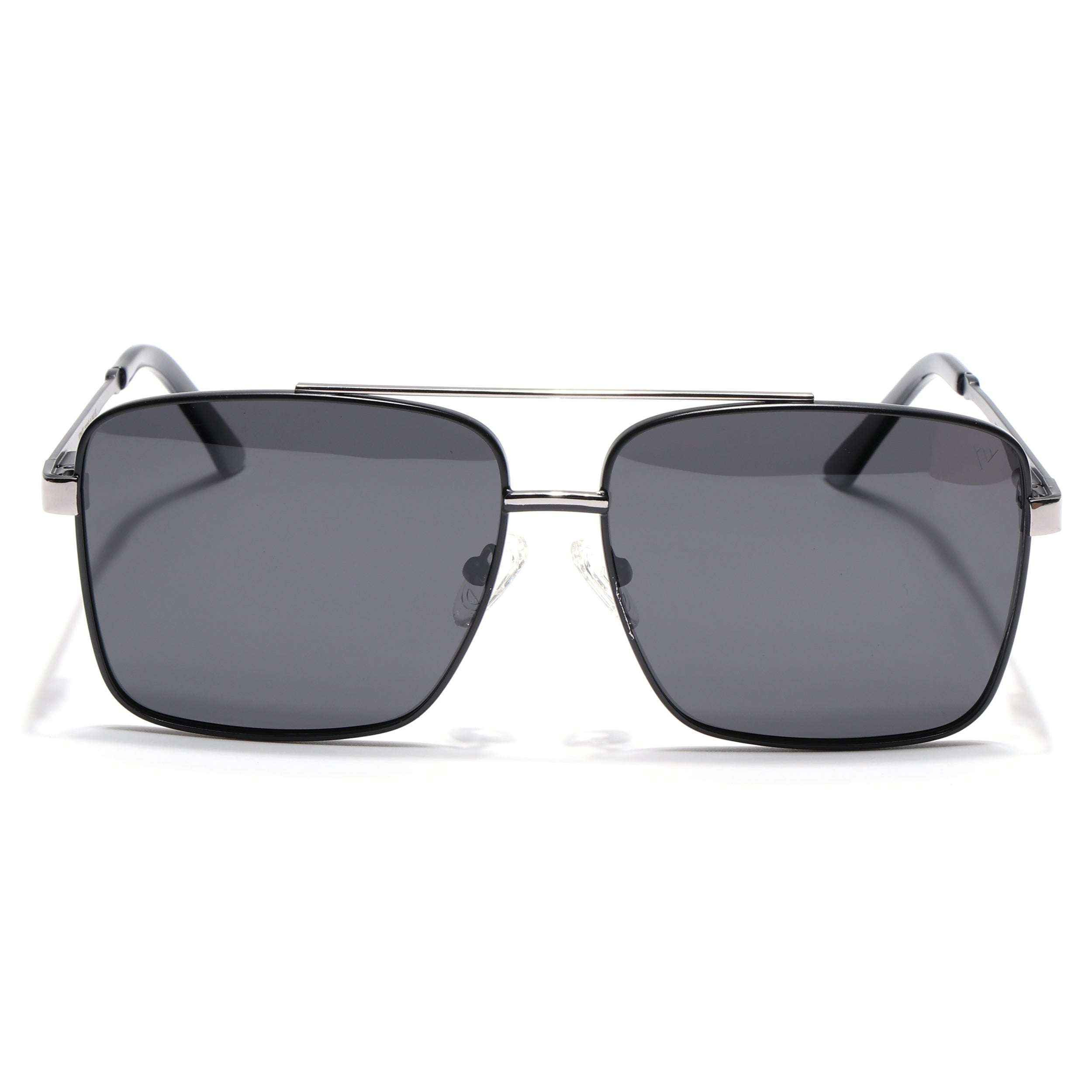 Wayfarer Polarized Sunglasses (Black Lens | Black & Grey Frame - PMG5306)