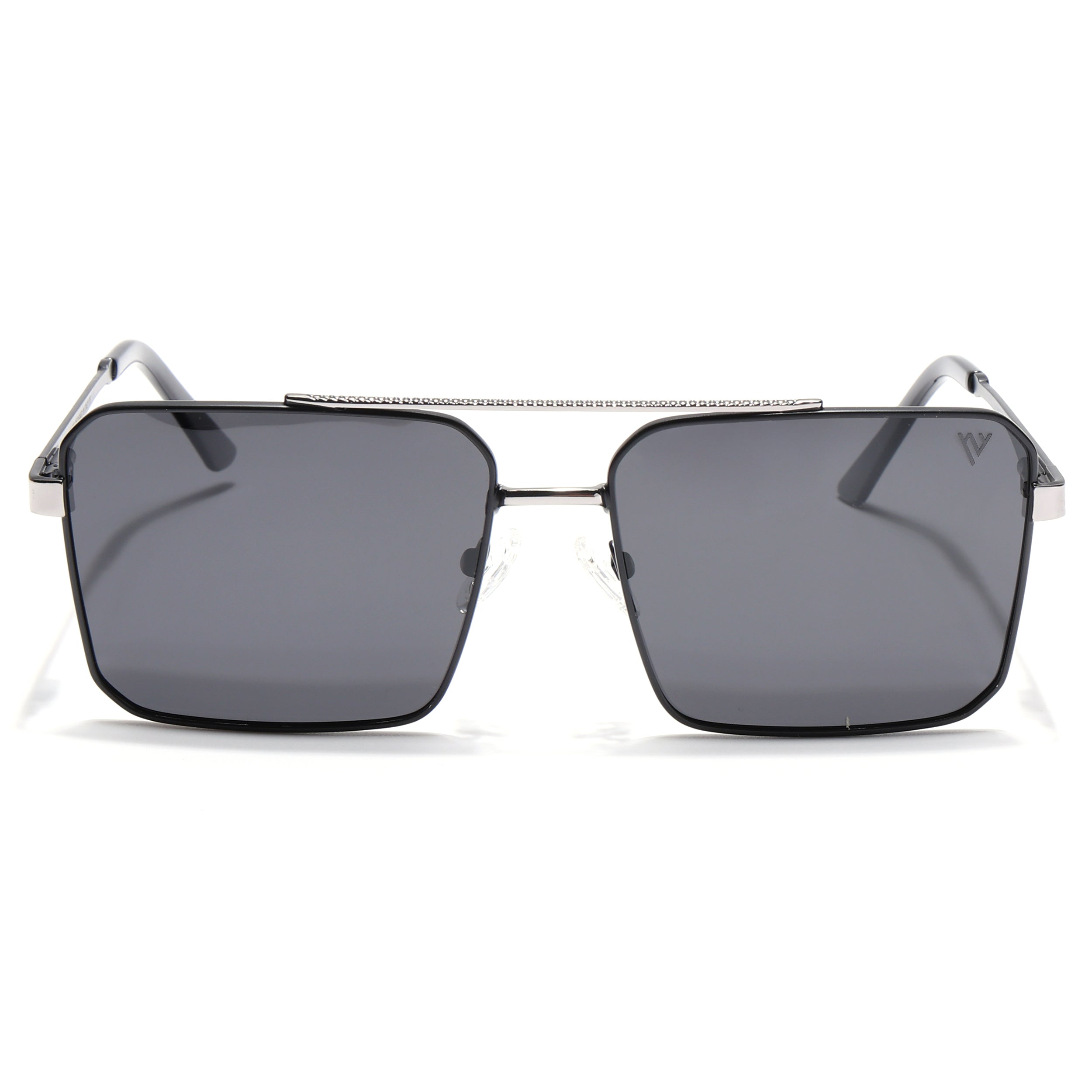 Wayfarer Polarized Sunglasses (Black Lens | Black & Grey Frame - PMG5309)