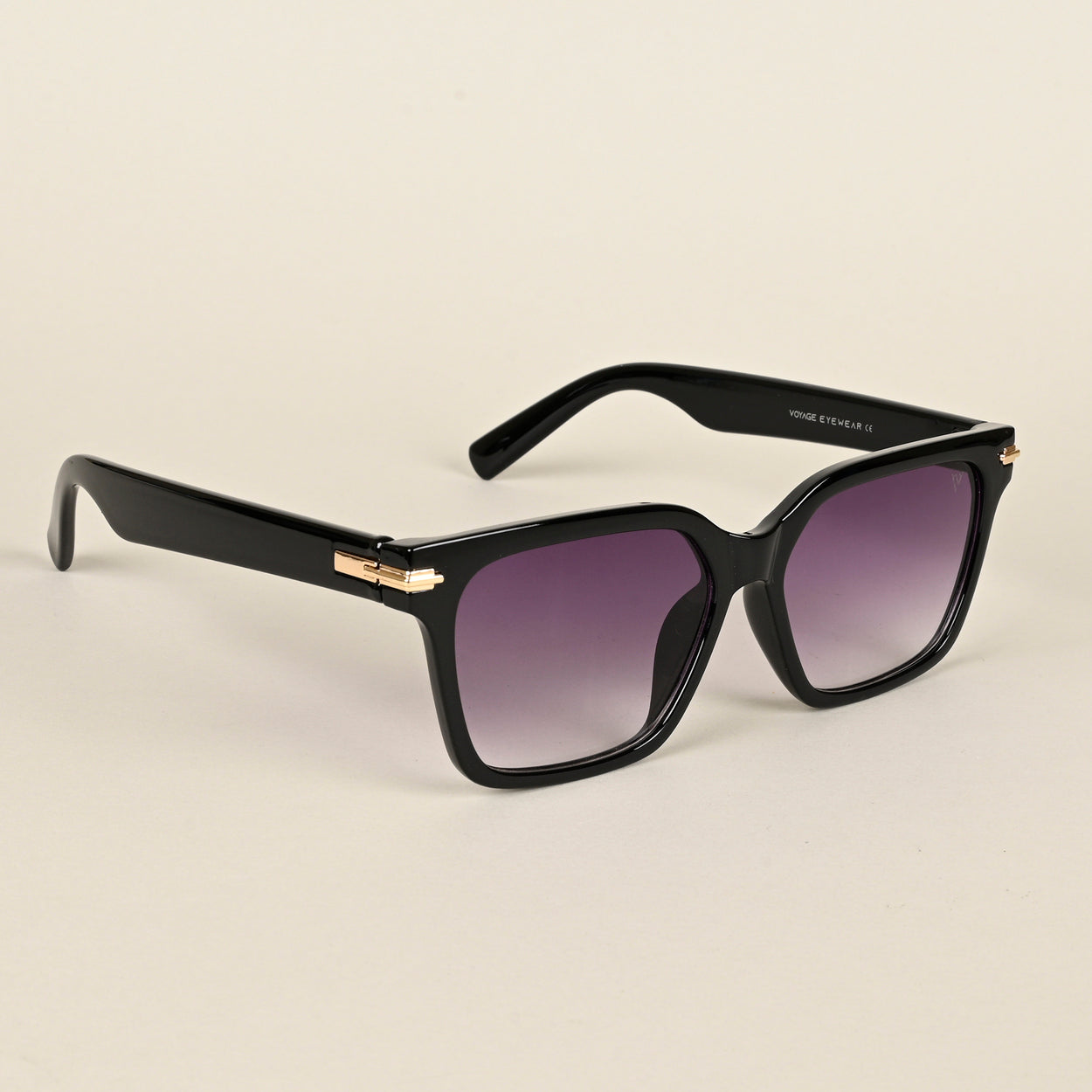 Voyage Purple & Clear Wayfarer Sunglasses for Women (W9017MG4252)