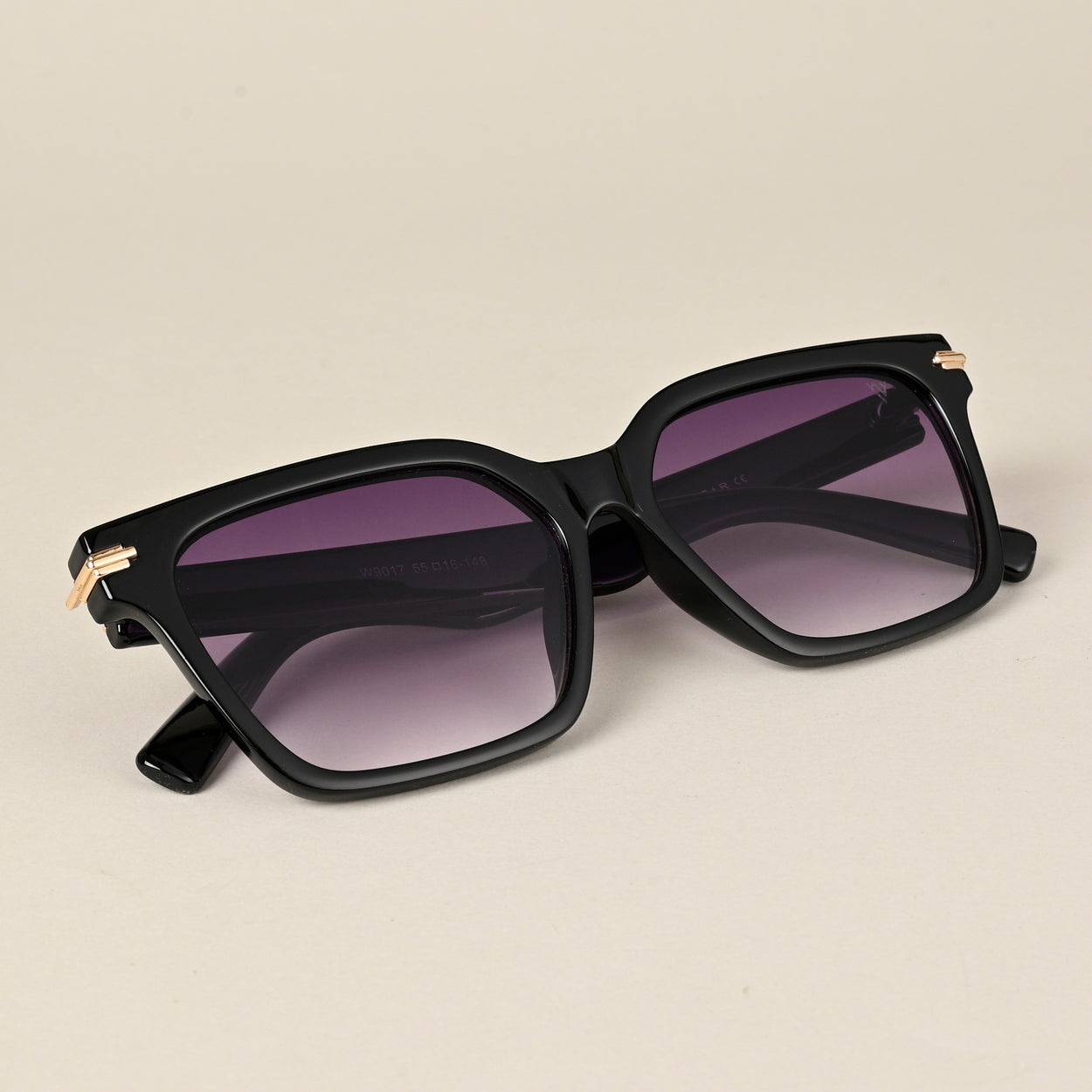 Voyage Purple & Clear Wayfarer Sunglasses for Women (W9017MG4252)