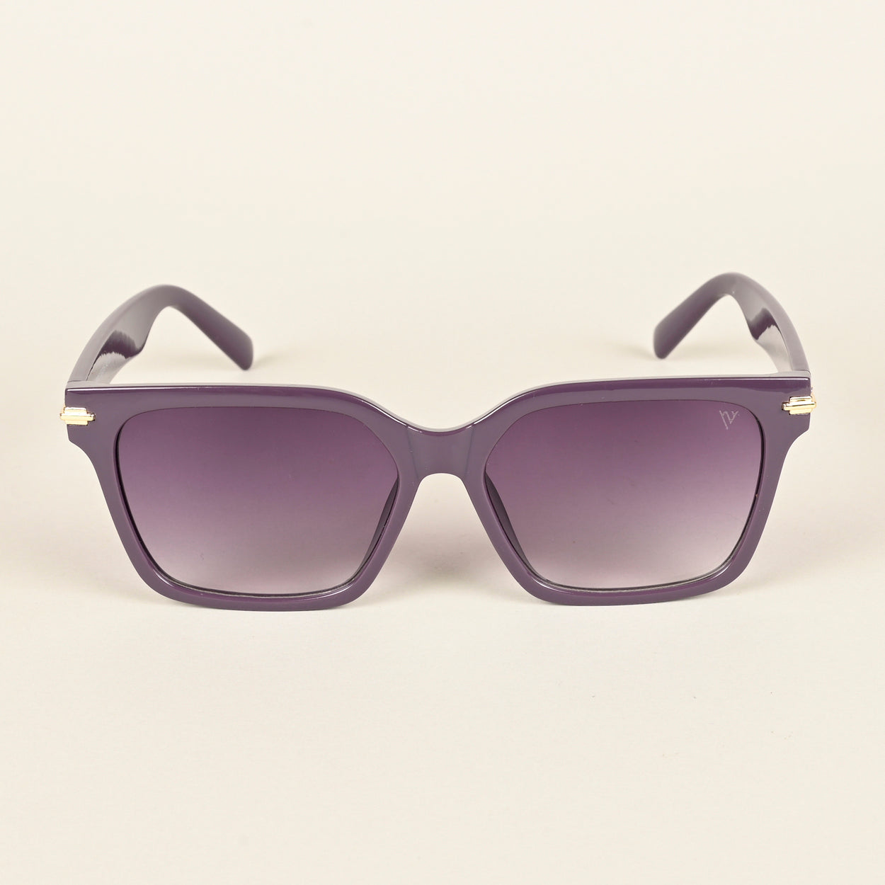 Purple & Clear Wayfarer Sunglasses (W9017MG4253)