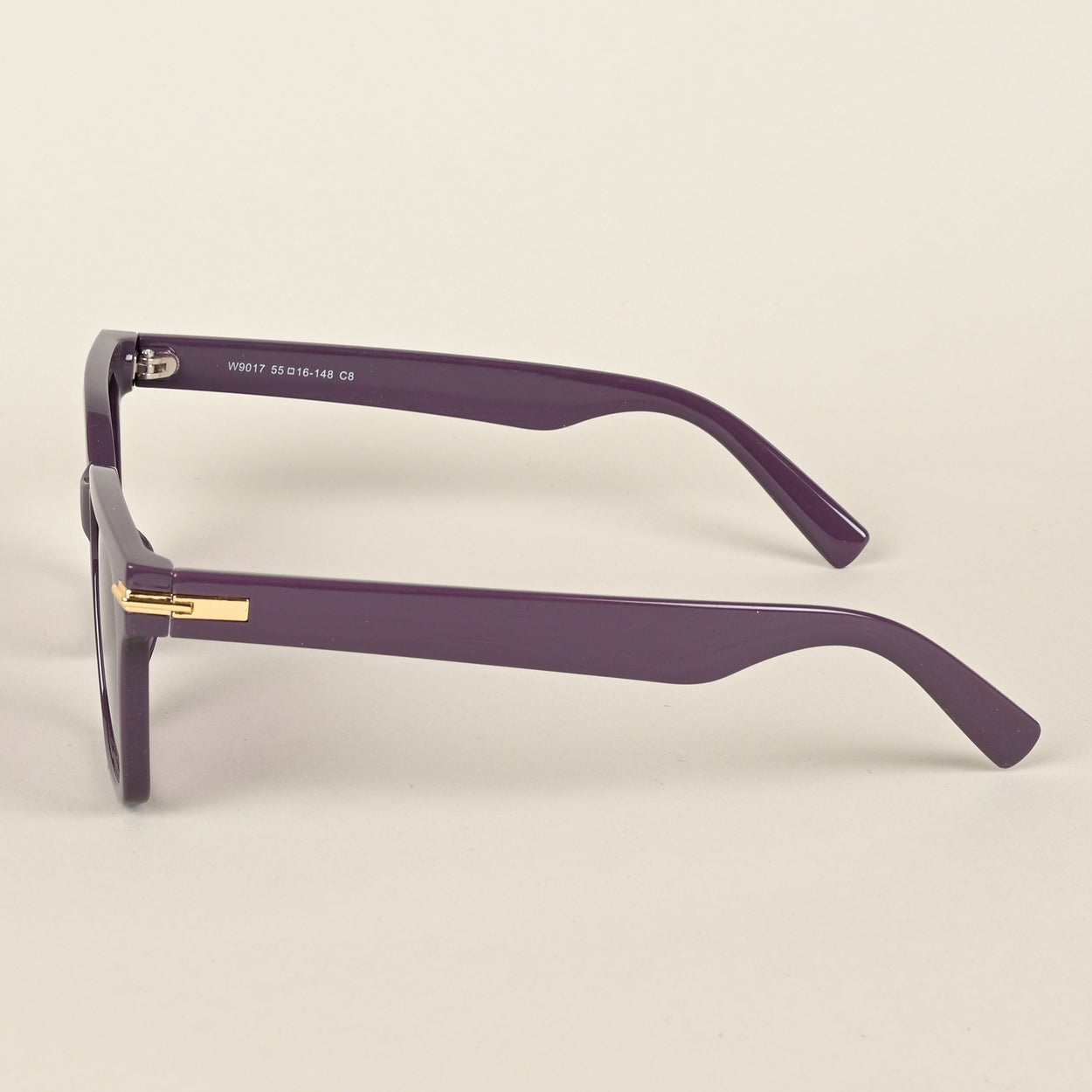 Purple & Clear Wayfarer Sunglasses (W9017MG4253)