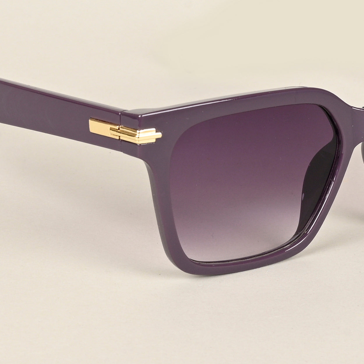Purple & Clear Wayfarer Sunglasses (W9017MG4253)