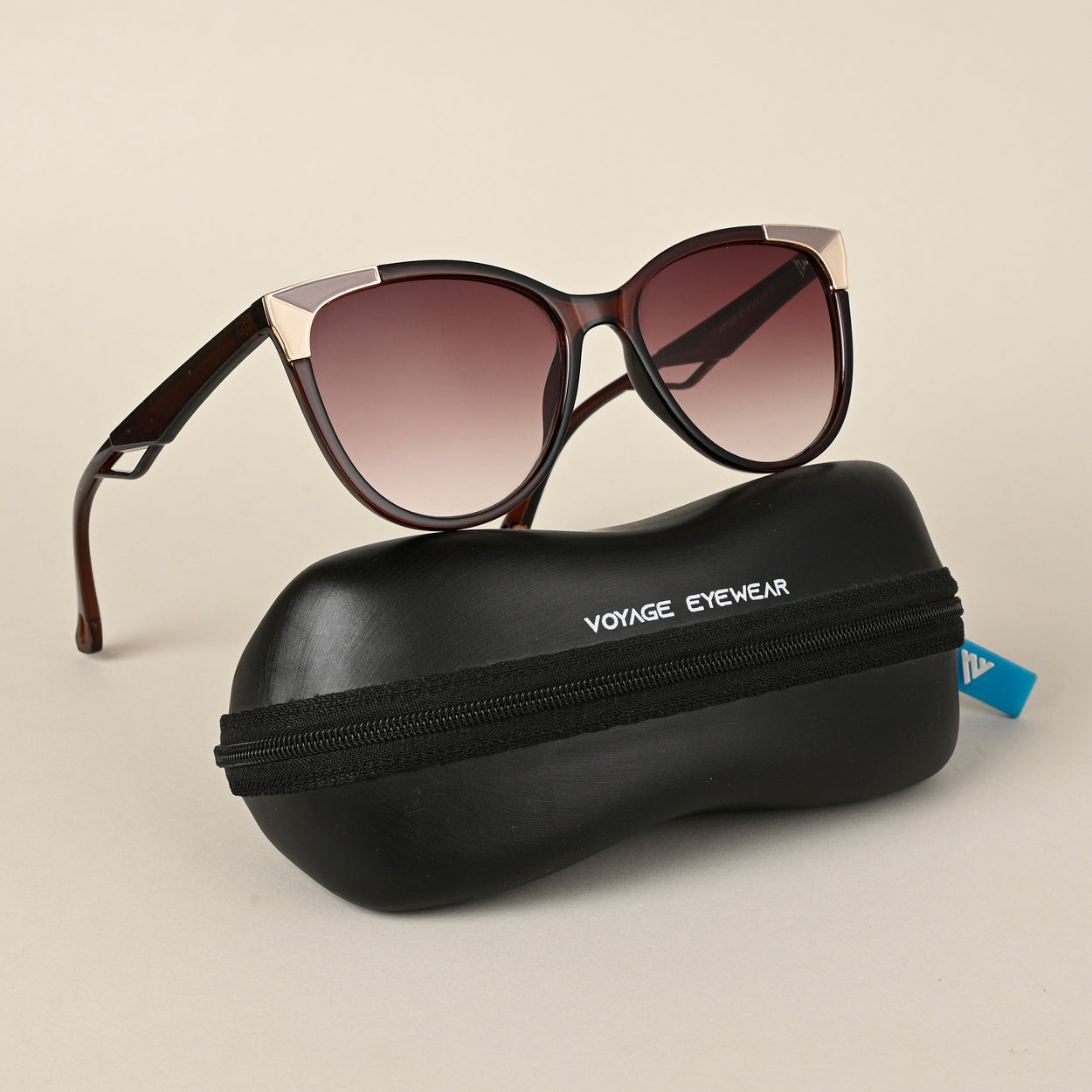 Voyage Brown Cateye Sunglasses for Women MG4229