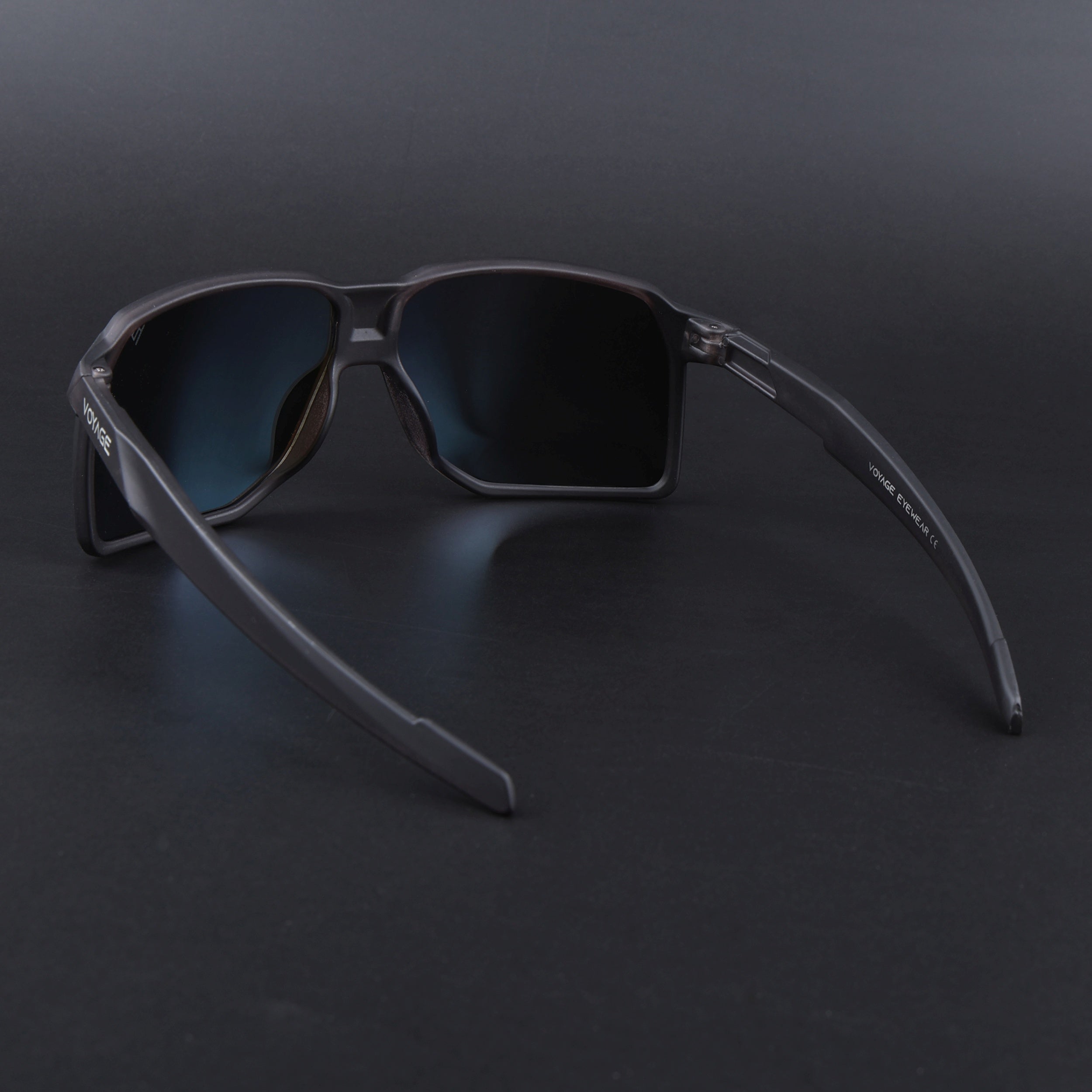 MountX | Blue Wrap Around Polarized Sunglasses | Black Frame - PMG6740