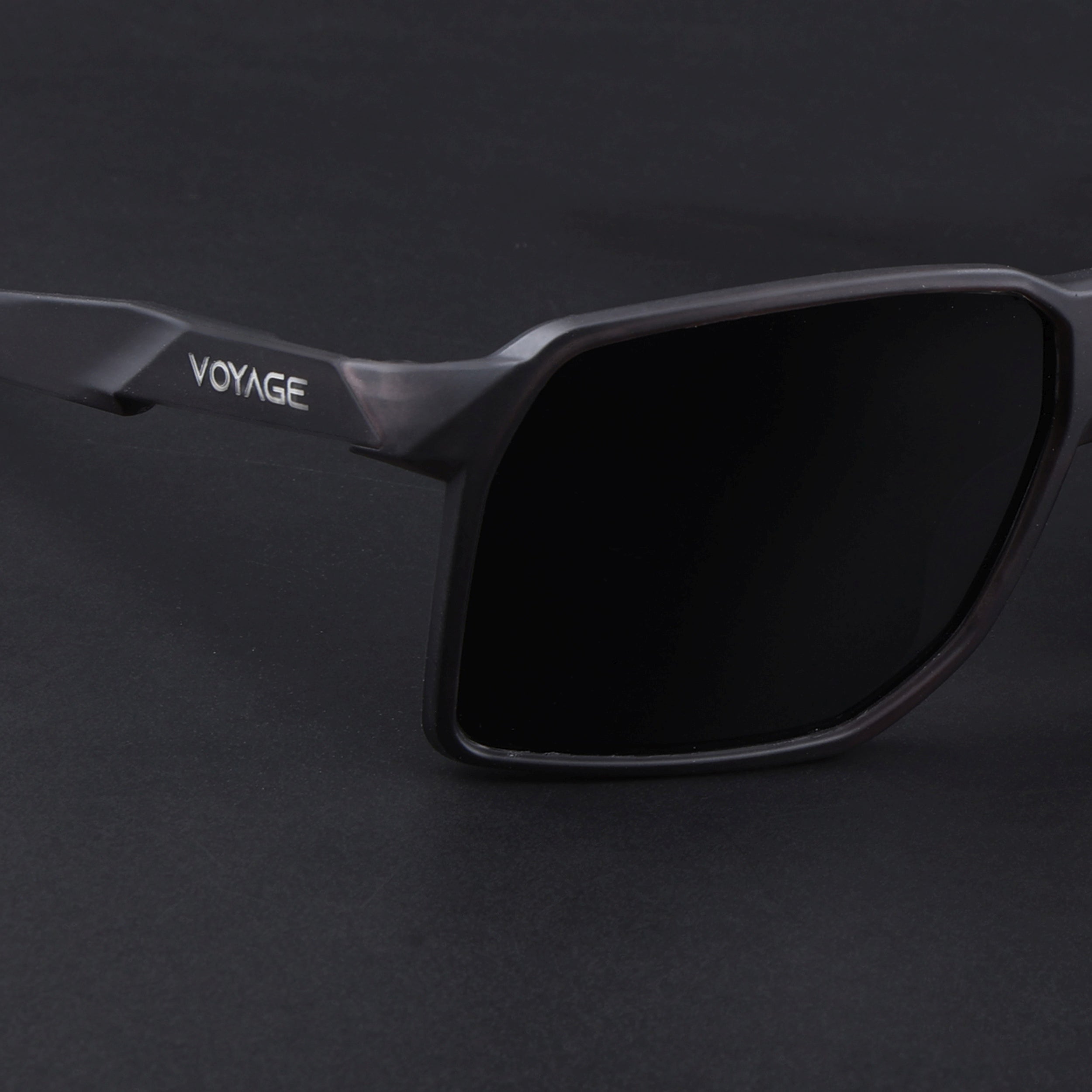 MountX | Grey Wrap Around Polarized Sunglasses | Black Lens - PMG6741