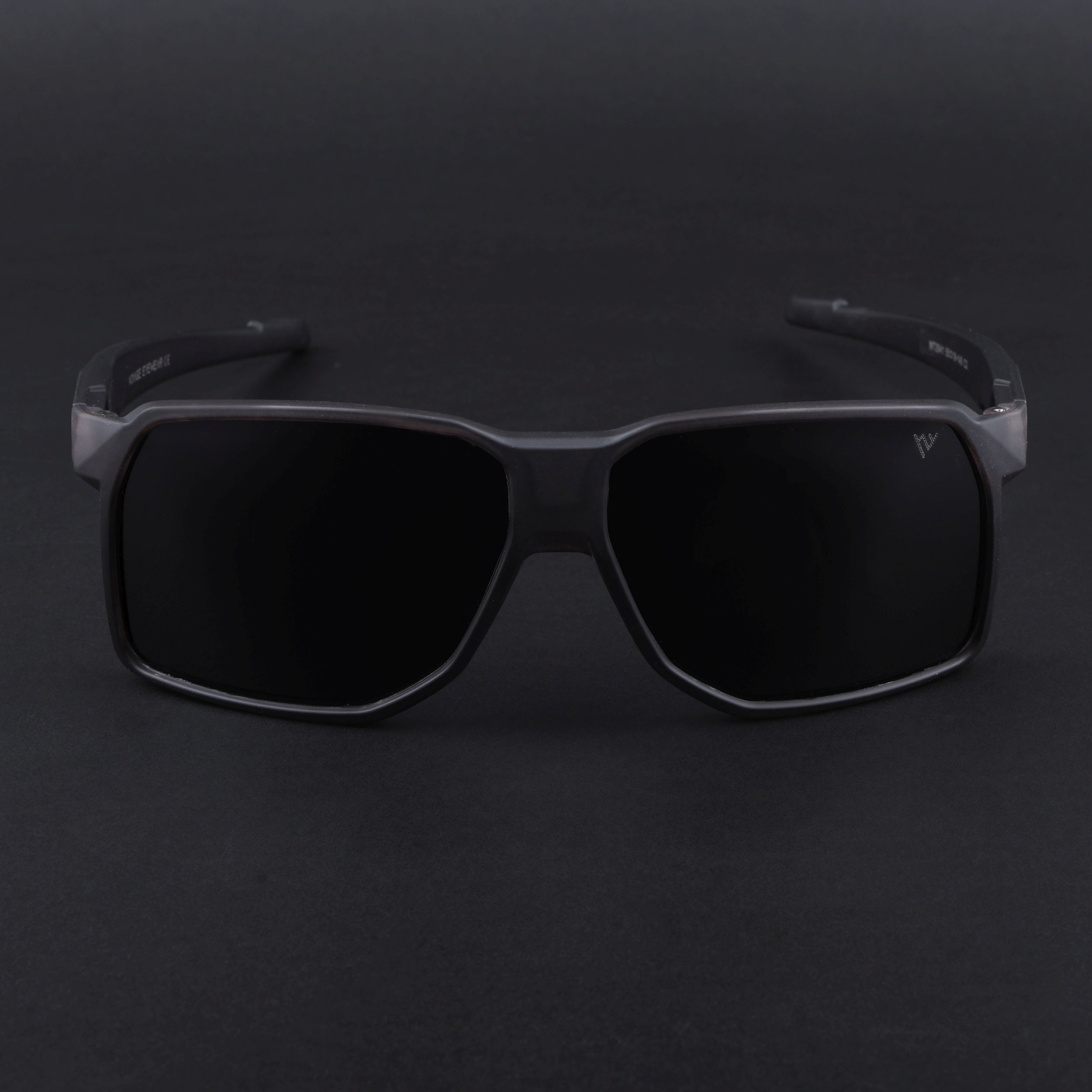 MountX | Grey Wrap Around Polarized Sunglasses | Black Lens - PMG6741