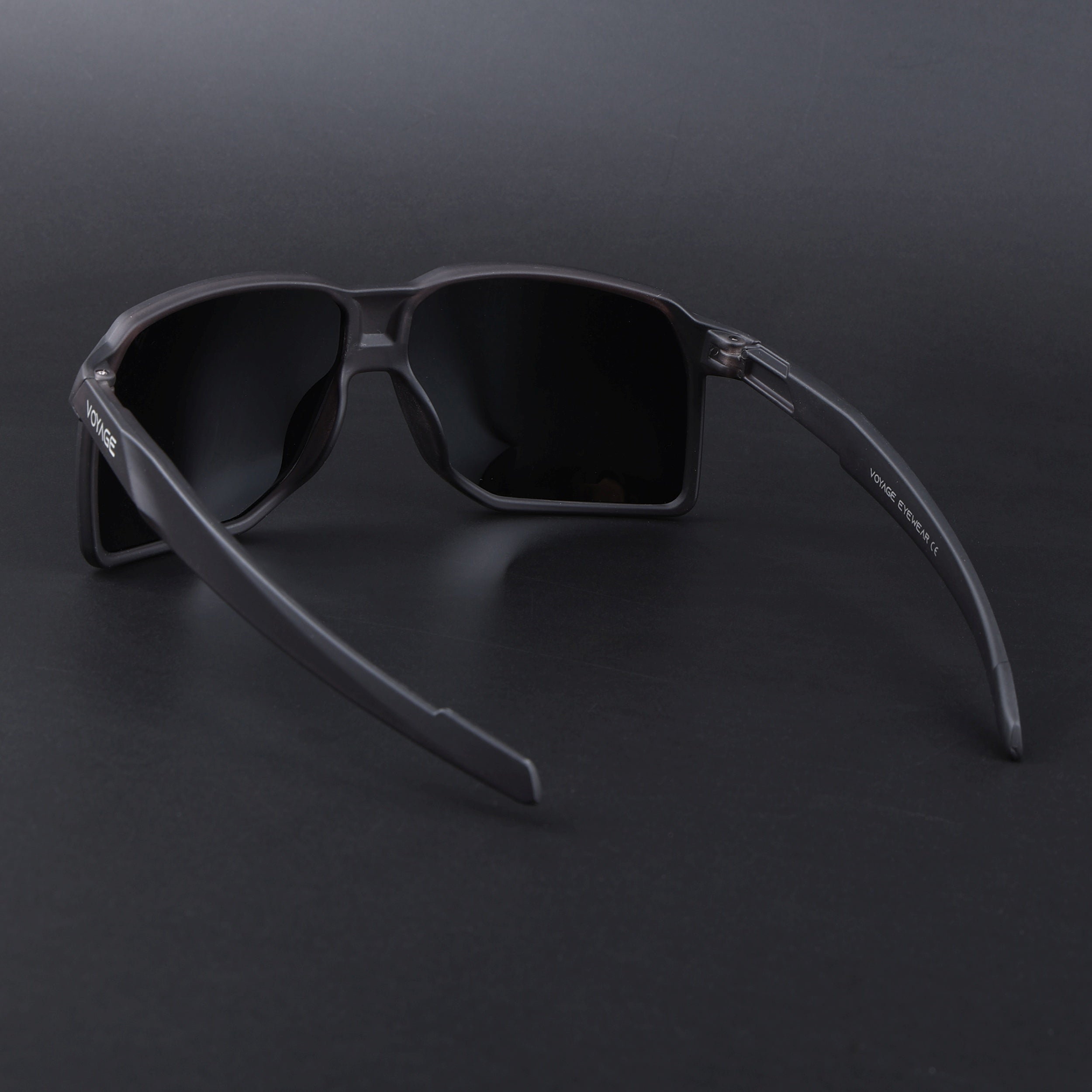 MountX | Grey Wrap Around Polarized Sunglasses | Black Lens - PMG6741