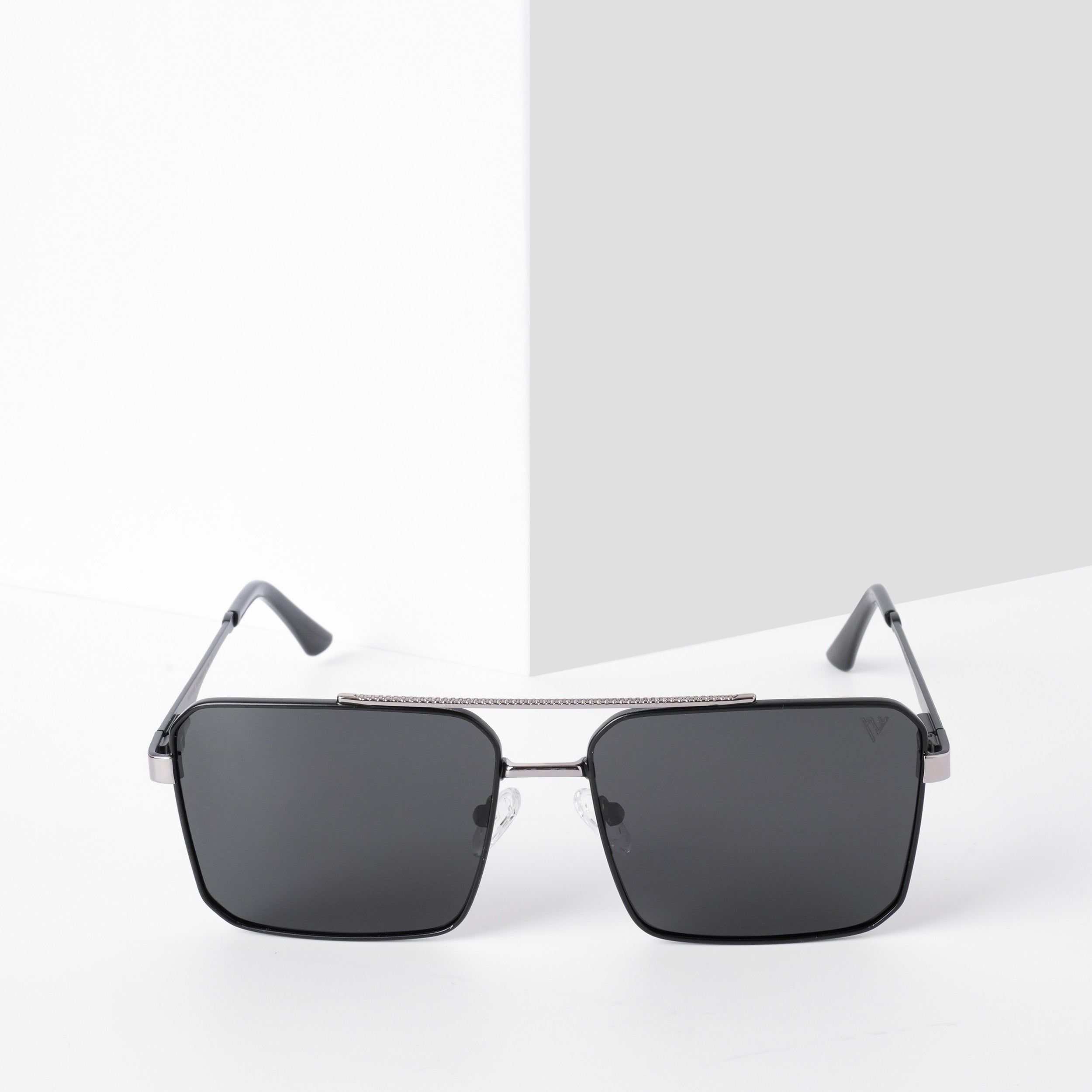 Voyage Exclusive Wayfarer Polarized Sunglasses for Men & Women (Black Lens | Black & Grey Frame - PMG5309)