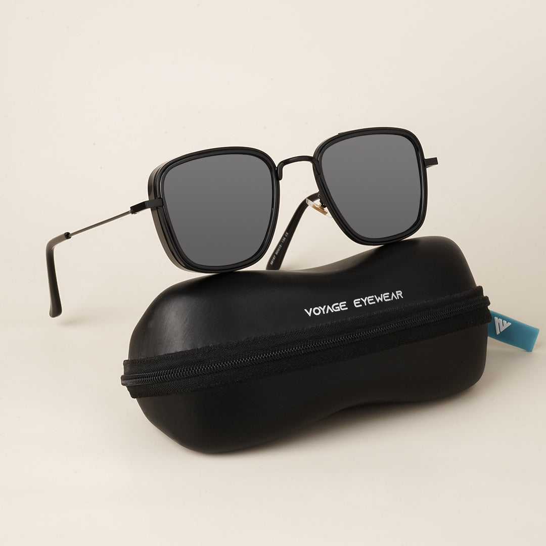 Voyage Retro Square Black Sunglasses MG2968