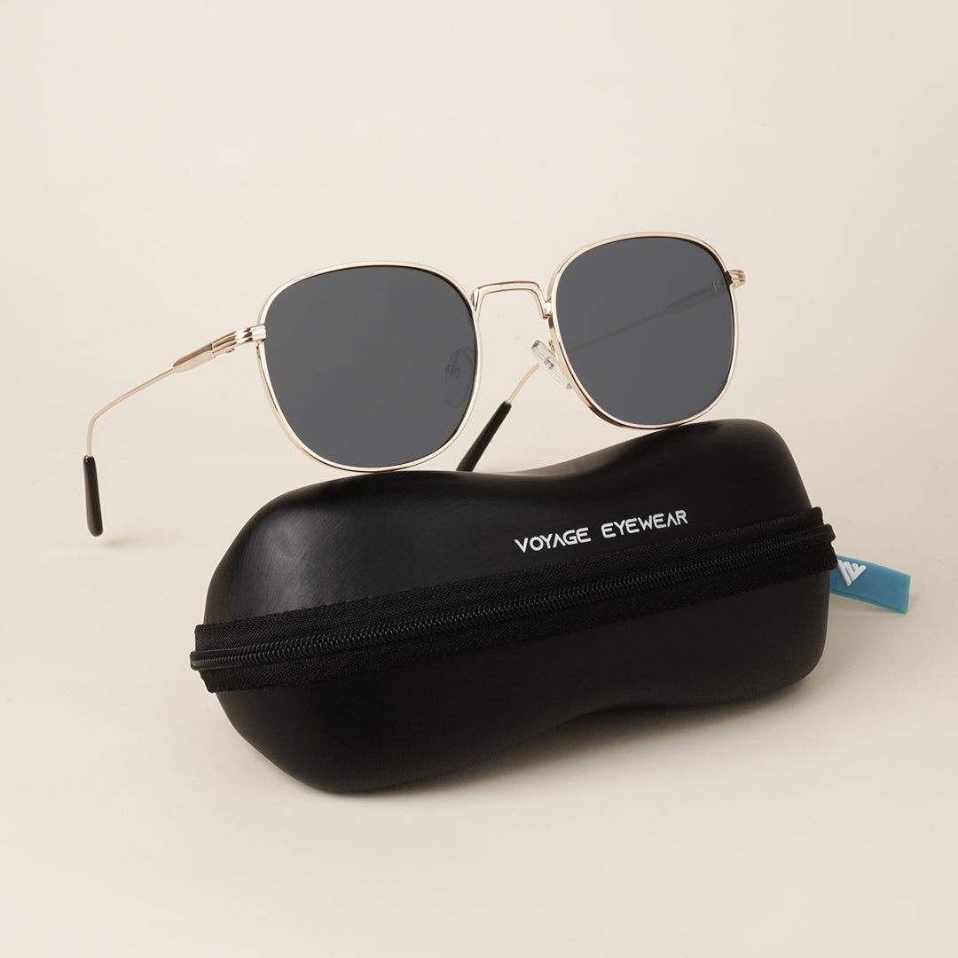 Voyage Black Round Sunglasses MG2972