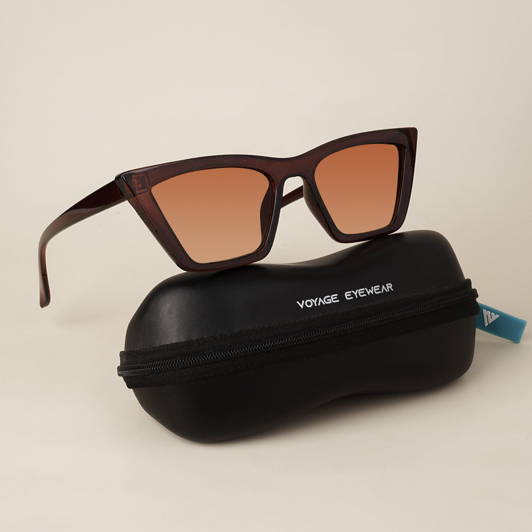 Voyage Brown Cateye Sunglasses MG3296