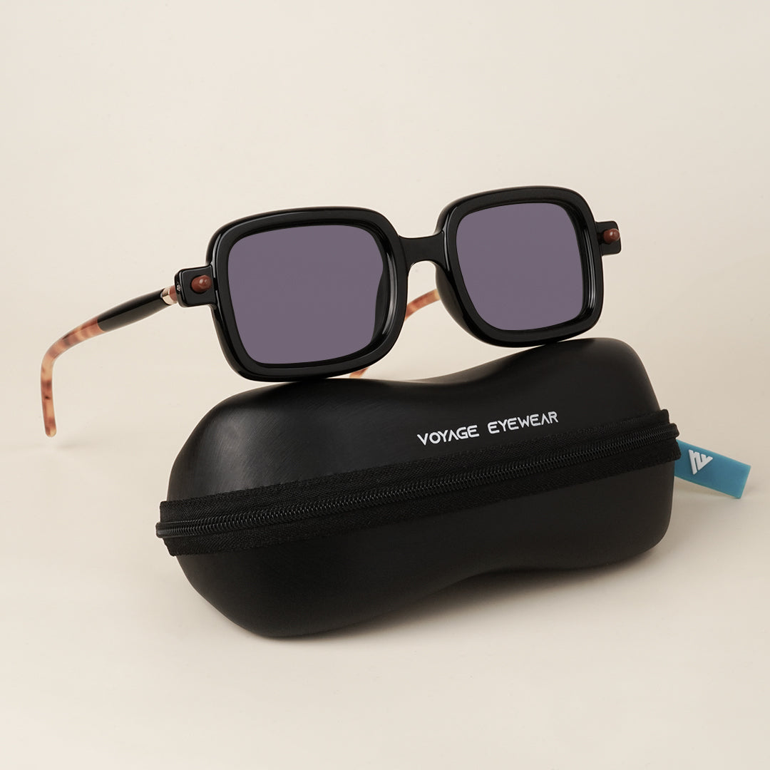 Voyage Rectangle Z Black Sunglasses - MG3626