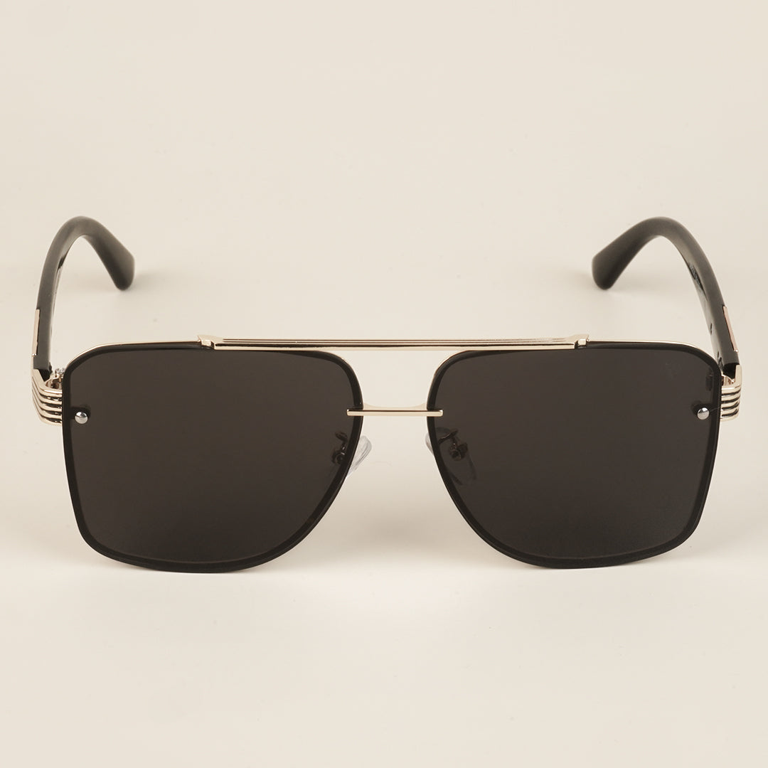 Voyage Black Wayfarer Sunglasses for Men & Women (58236MG4162)