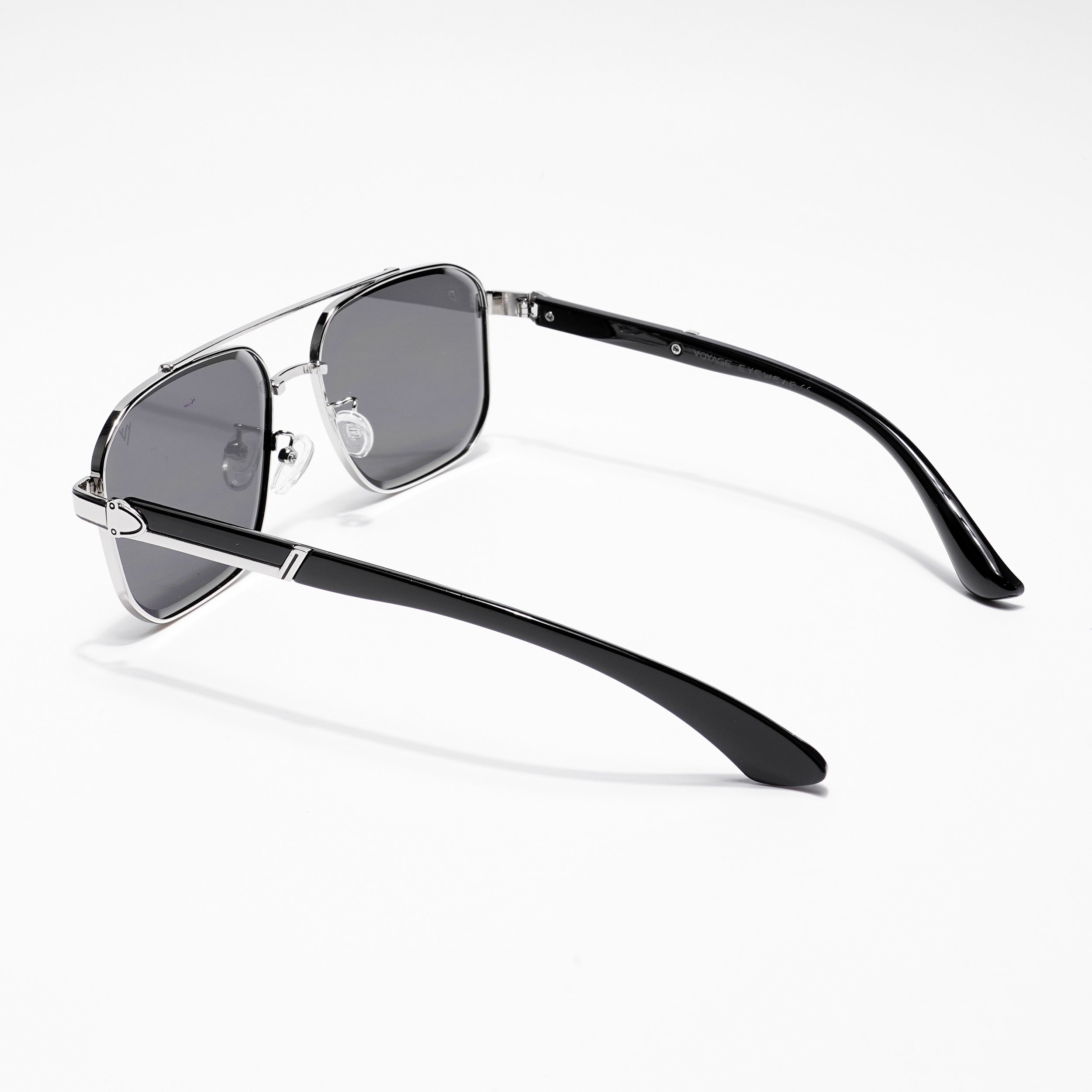 Co-Pilot | Black & Silver Wayfarer Sunglasses | MG4164