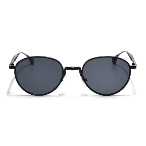 Sphere | Black Round Sunglasses | Black Lens - MG7609