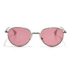 Sphere | Silver Round Sunglasses | Wine Lens - MG7611