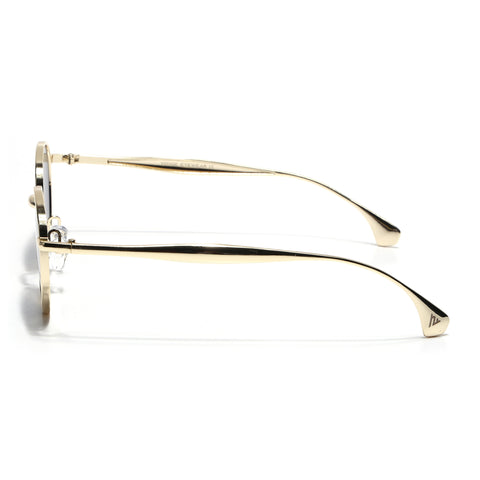 Sphere | Golden Round Sunglasses | Black Lens - MG7612