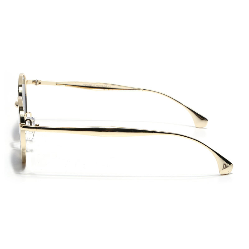 Sphere | Golden Round Sunglasses | Black Lens - MG7612