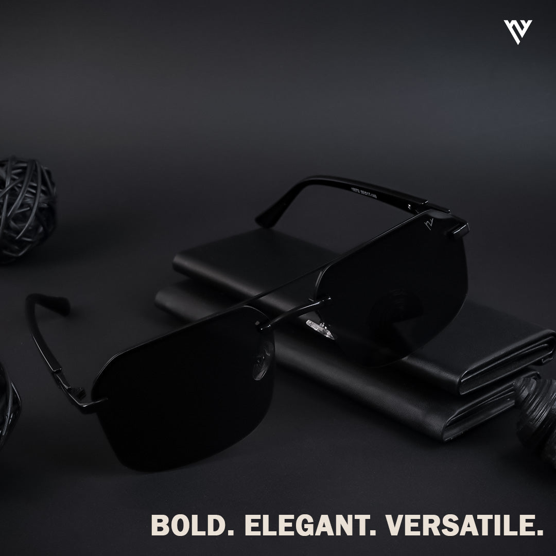 Odyssey | Black Polarized Wayfarer Sunglasses - PMG4143
