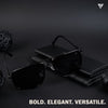 Black Polarized Wayfarer Sunglasses - PMG4141