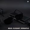 Black Polarized Wayfarer Sunglasses - PMG4140