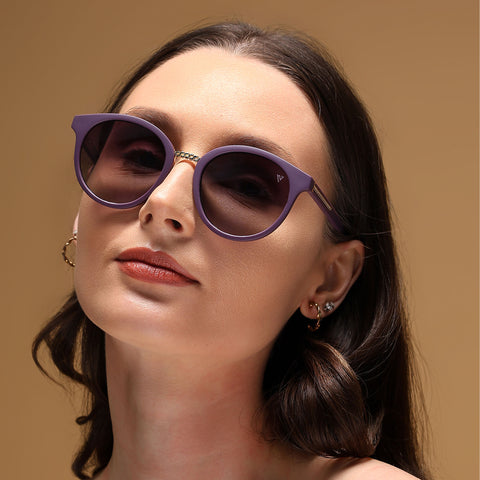 Round Brown & Clear Polarized Sunglasses - PMG4260