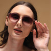 Round Brown & Clear Sunglasses - MG4271