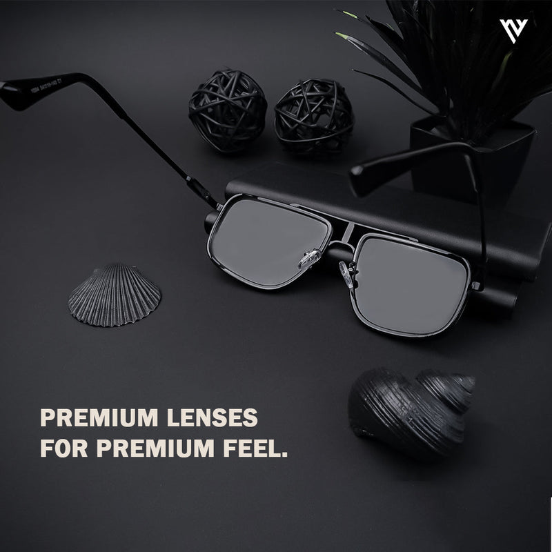 Black Polarized Wayfarer Sunglasses - PMG4140
