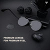 Black Polarized Aviator Sunglasses - PMG4135