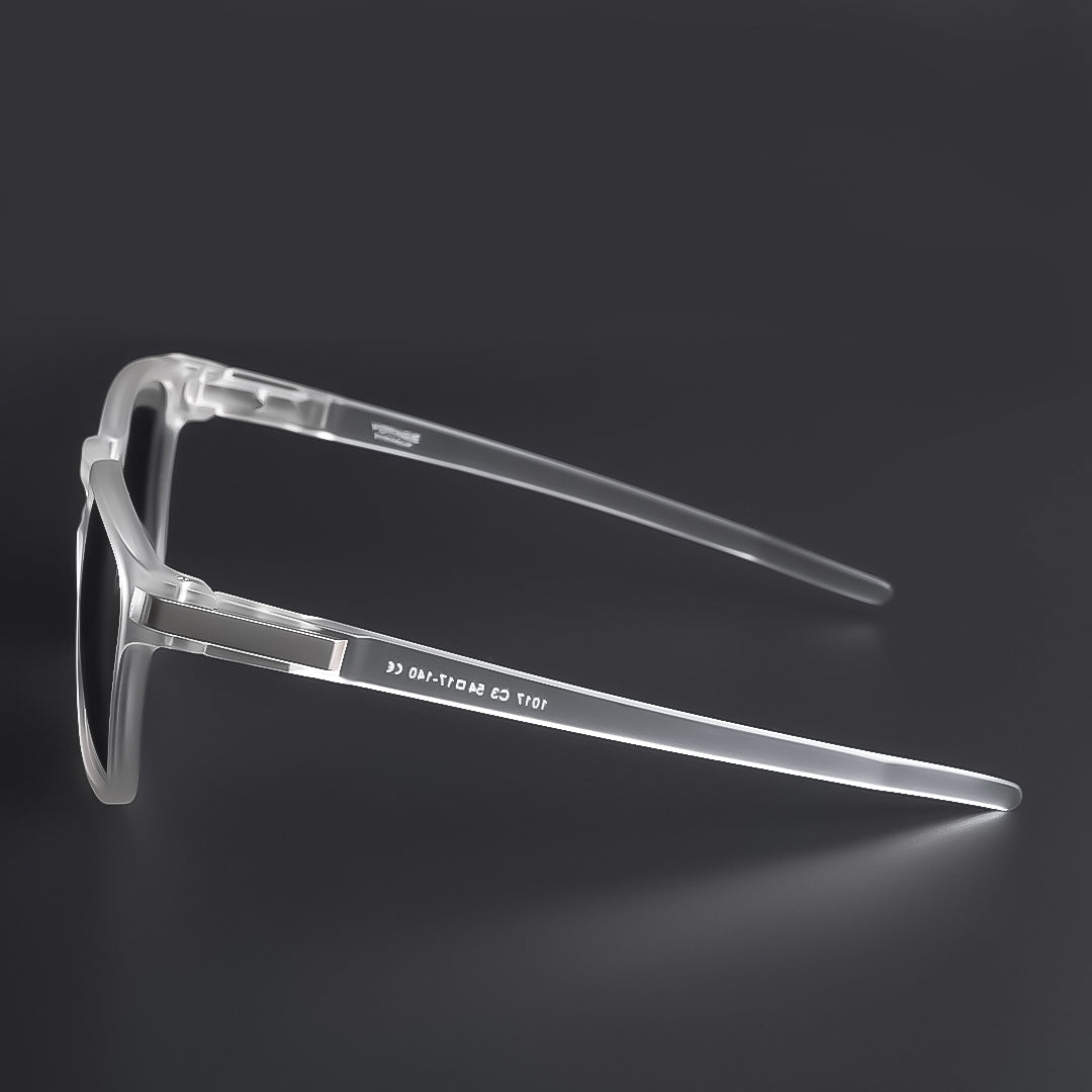 Aegis | Black & Transparent Polarized Wayfarer Sunglasses - PMG3975